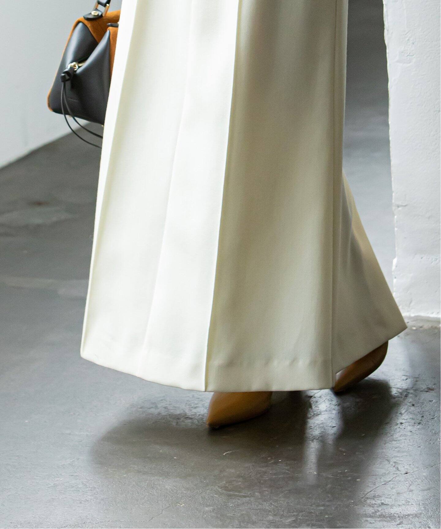 デニムライクウールマキシスカート（ロング・マキシ丈スカート  