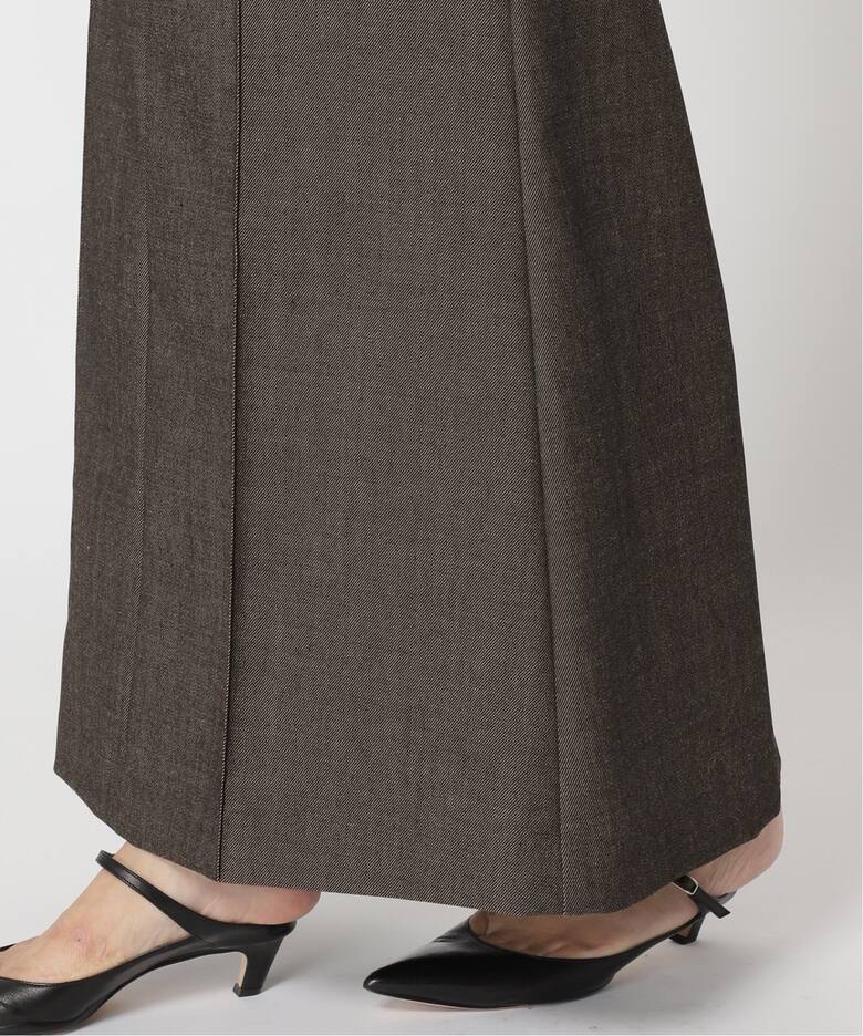 デニムライクウールマキシスカート（ロング・マキシ丈スカート  
