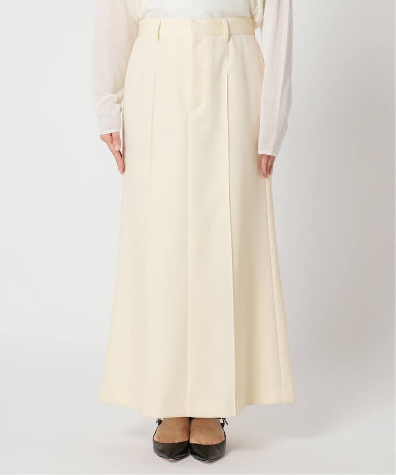 デニムライクウールマキシスカート（ロング・マキシ丈スカート  