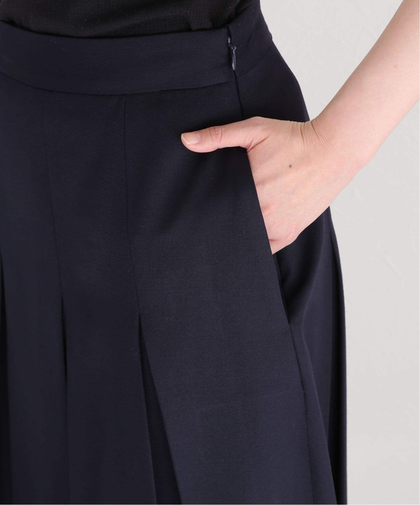 J&M DAVIDSON/J&M デヴィッドソン】PLEATED TAILORED SKIRT:スカート ファッションアイテムを J &M スカート davidson ひざ丈スカート