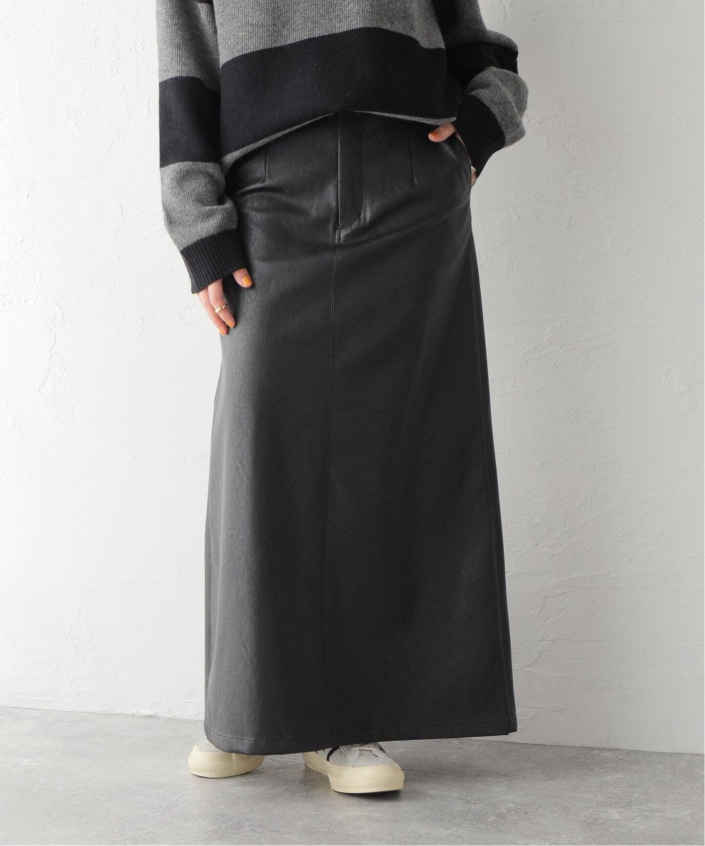 フェイクレザータイトスカート（ロング・マキシ丈スカート）｜JOURNAL  