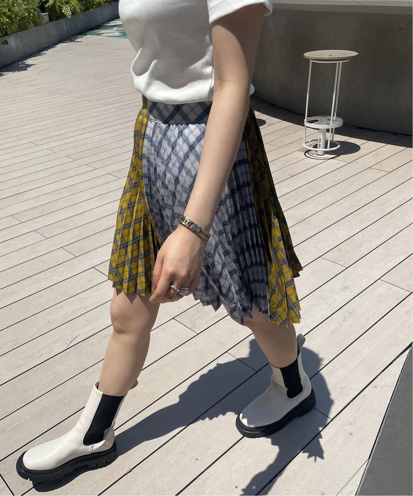 チェックプリーツミニスカート（ミニスカート）｜Oriens JOURNAL  