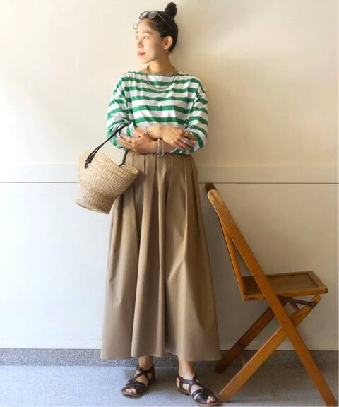 シャンブレーツイル タックギャザースカート Journal Standard Luxe ジャーナルスタンダード ラックス 公式のファッション通販 Baycrew S Store