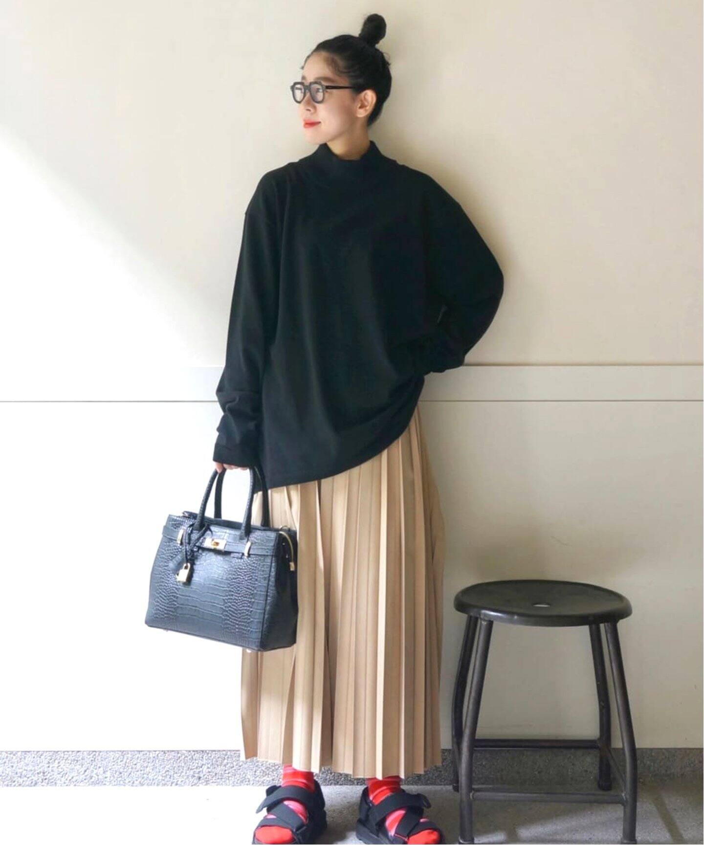 SUNDAY ツイルプリーツスカート（ロング・マキシ丈スカート）｜journal  