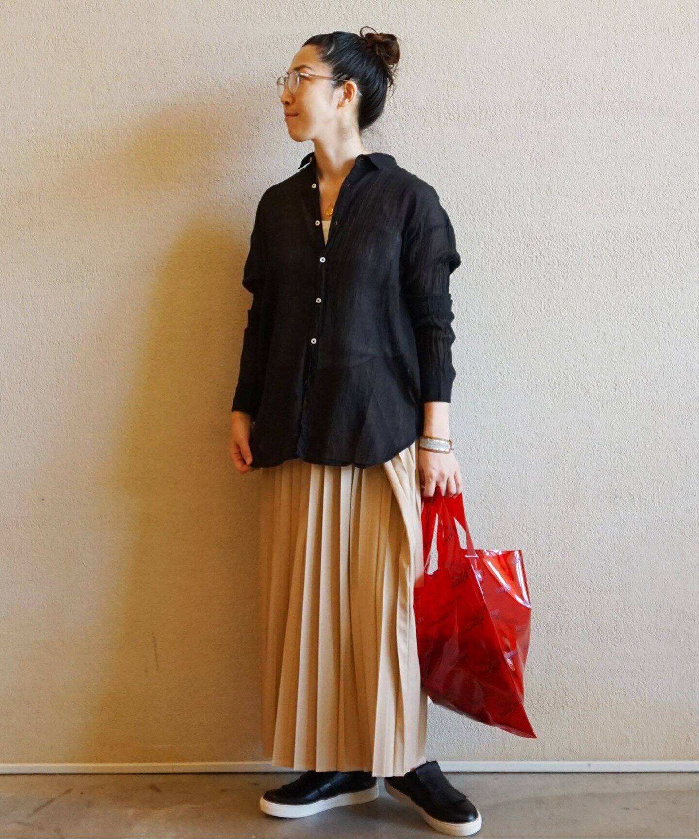 SUNDAY ツイルプリーツスカート（ロング・マキシ丈スカート）｜journal  