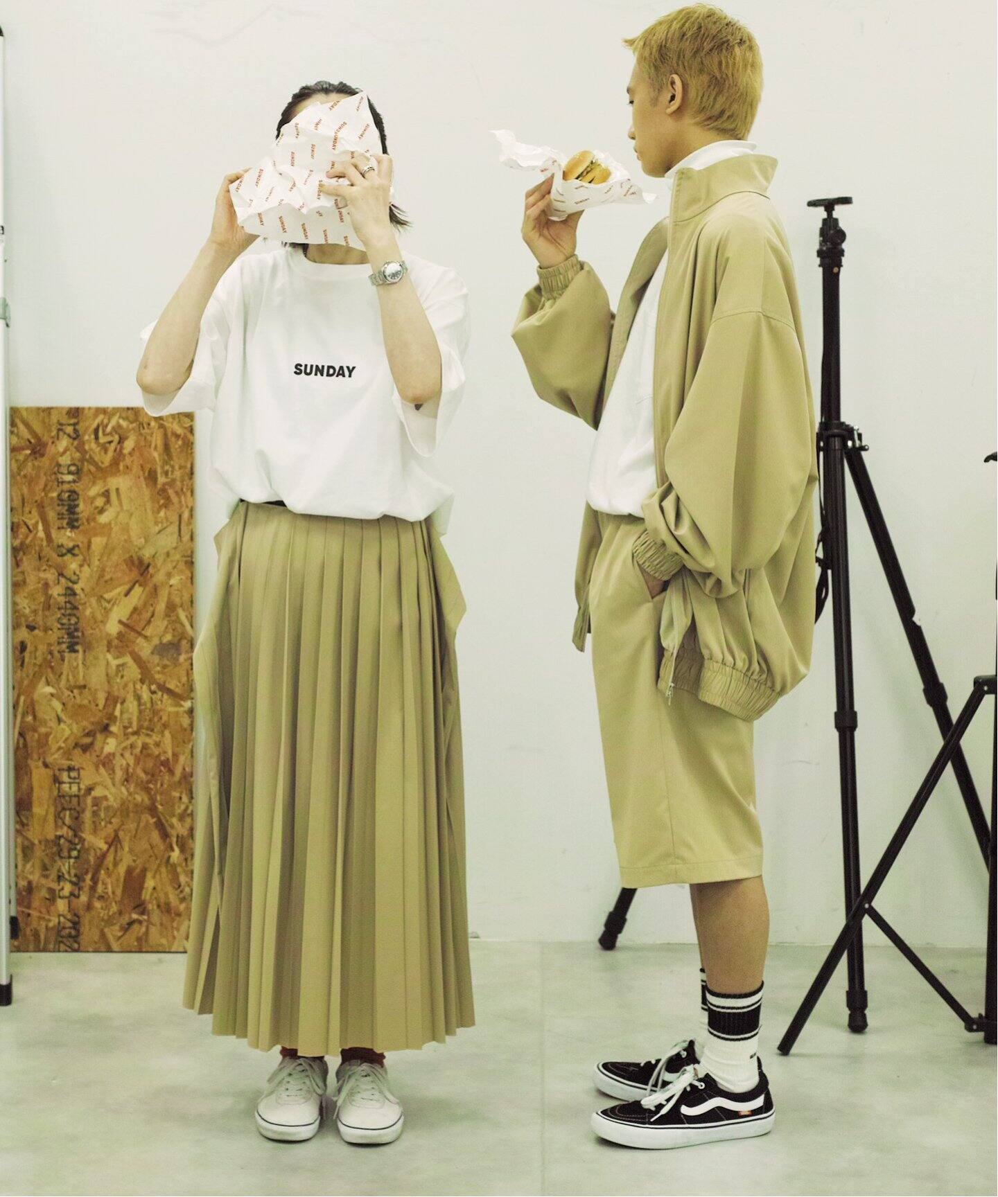 SUNDAY ツイルプリーツスカート（ロング・マキシ丈スカート）｜journal  