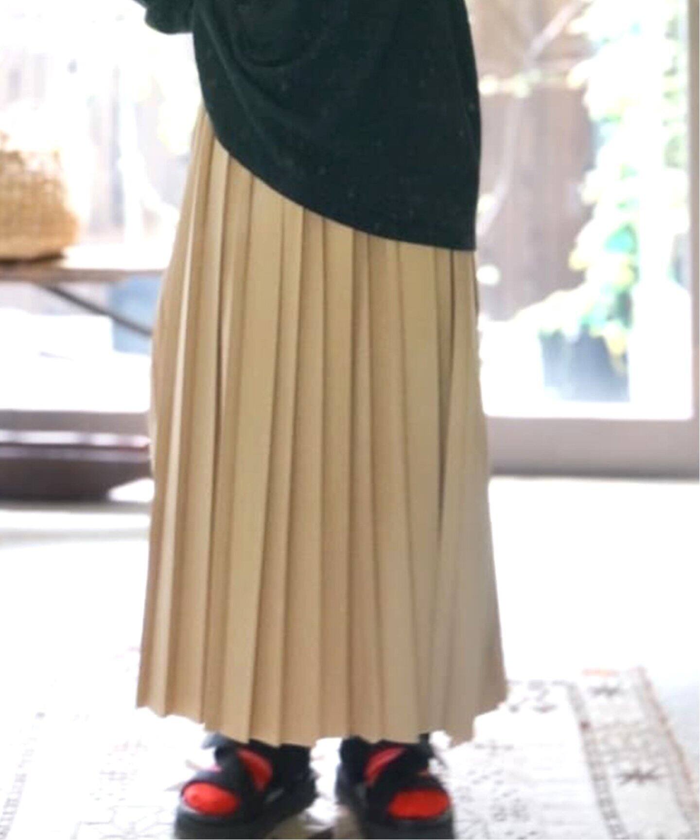 SUNDAY ツイルプリーツスカート（ロング・マキシ丈スカート）｜journal  