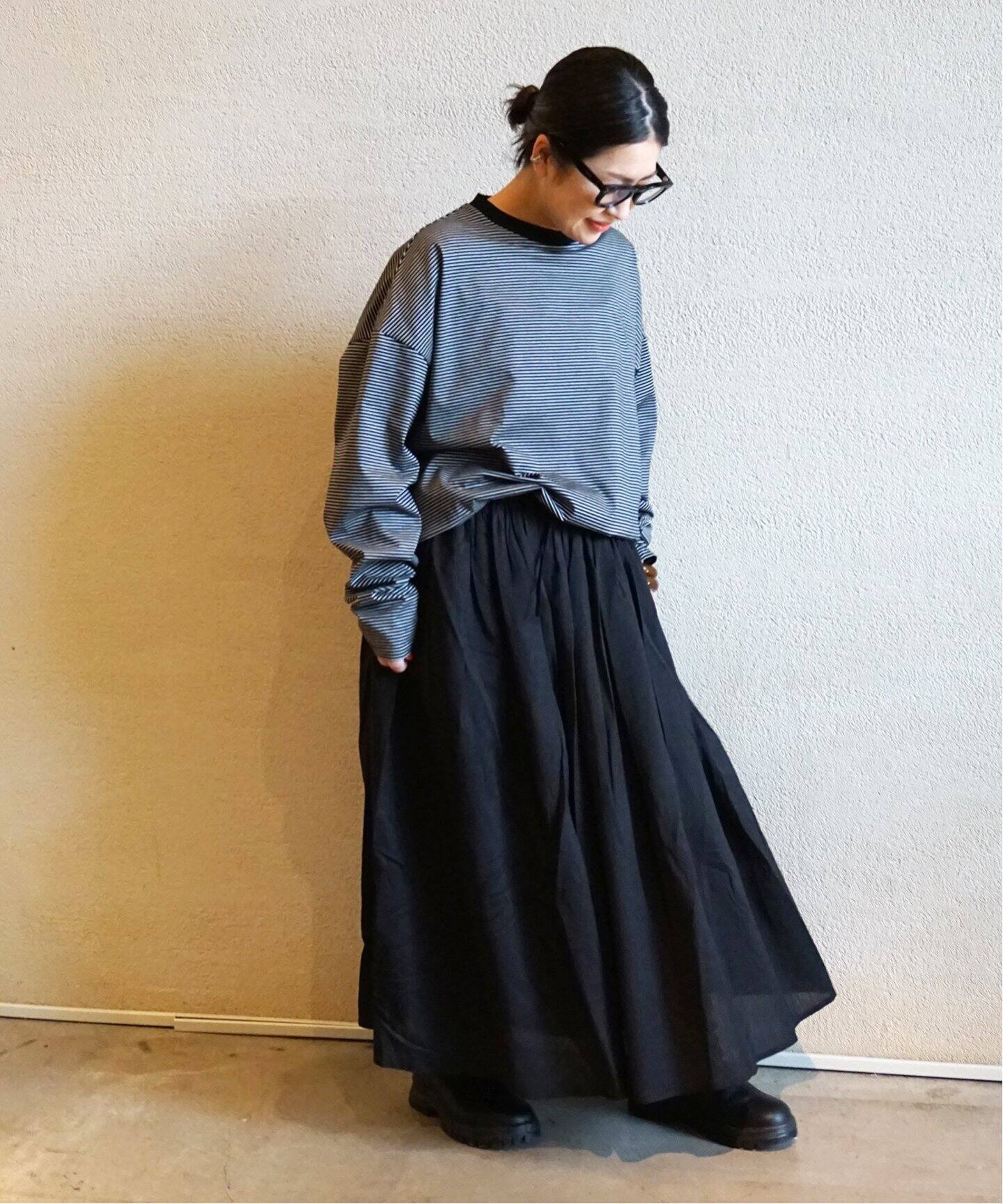 maison de soil/メゾン ド ソイル】COTTON SILK TUCK GATHERED（ロング  