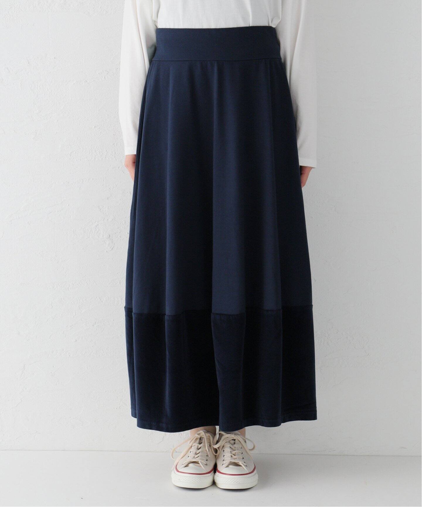 【LABO.ART/ラボアート】 2TONE SKIRT JERSEY（ロング･マキシ丈スカート）｜journal standard luxe