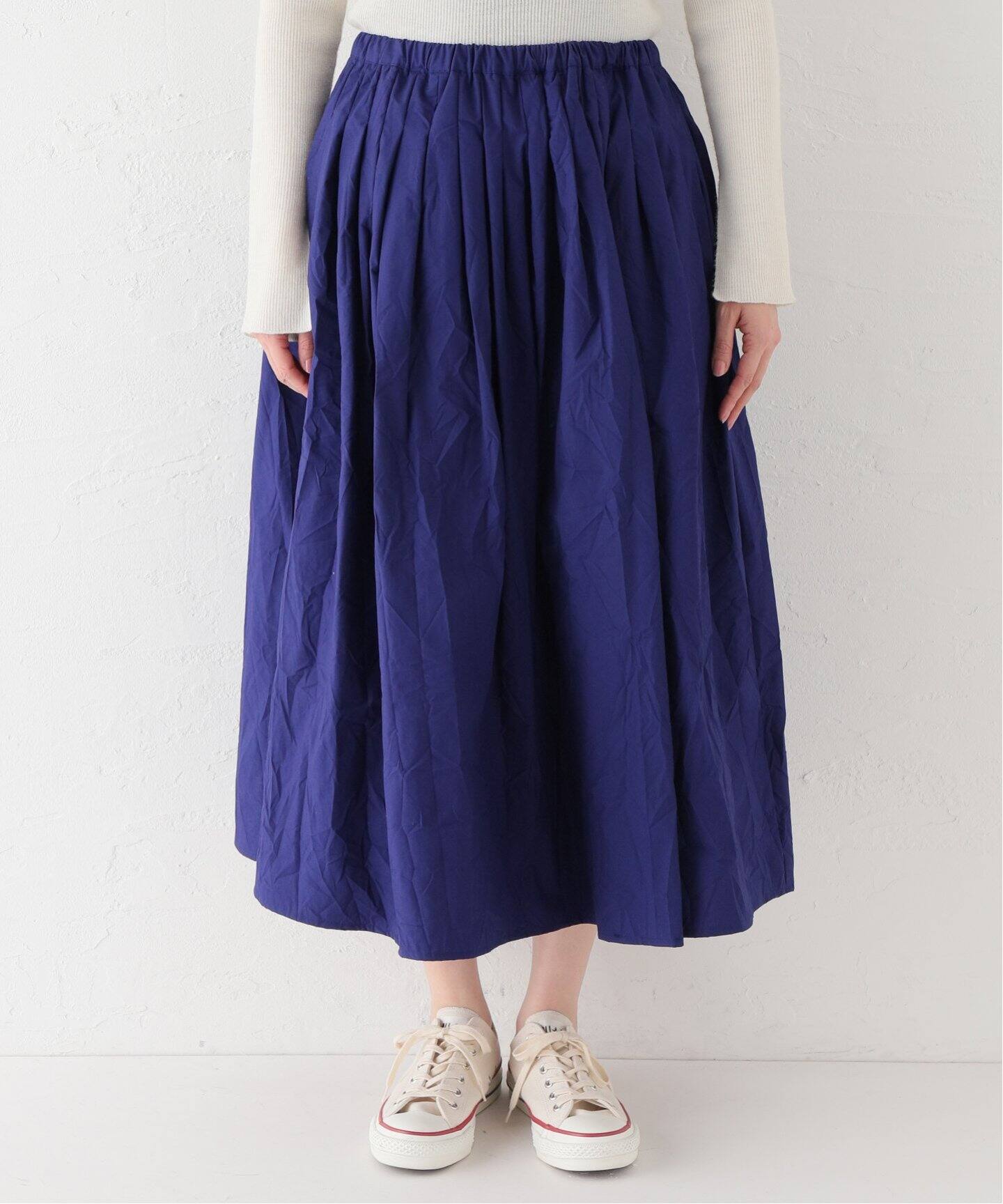 apuntob/アプントビー】GATHERED SKIRT（ロング・マキシ丈スカート 