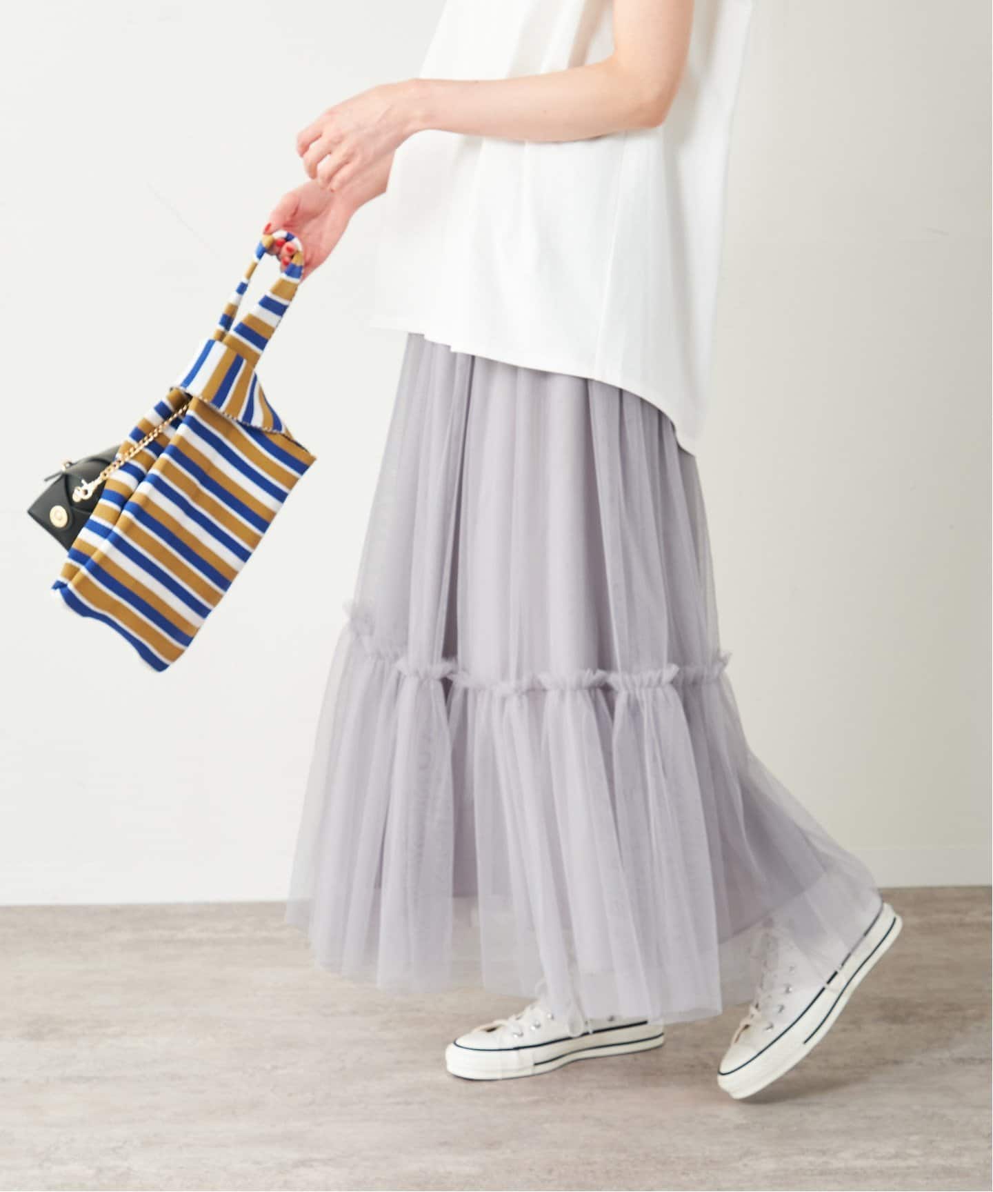 JOURNAL STANDARD ウォッシャブルチュールイージースカート