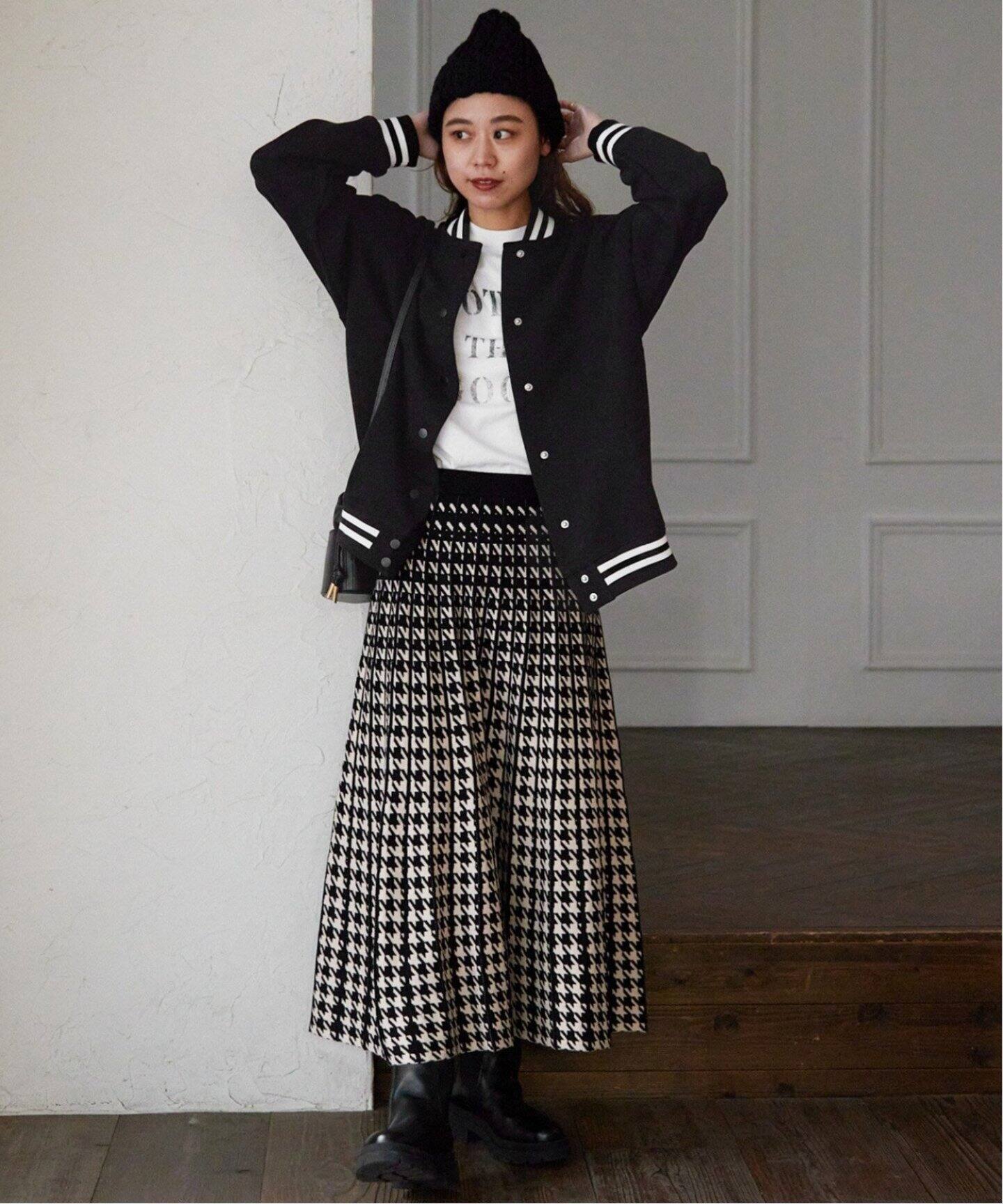 追加5》【TORRAZZO DONNA】リバーシブルジャガードスカートチドリ  