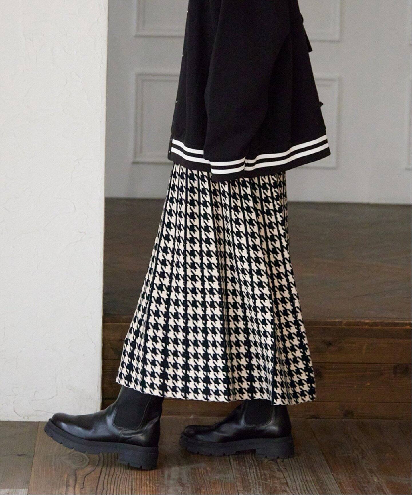 追加5》【TORRAZZO DONNA】リバーシブルジャガードスカートチドリ 