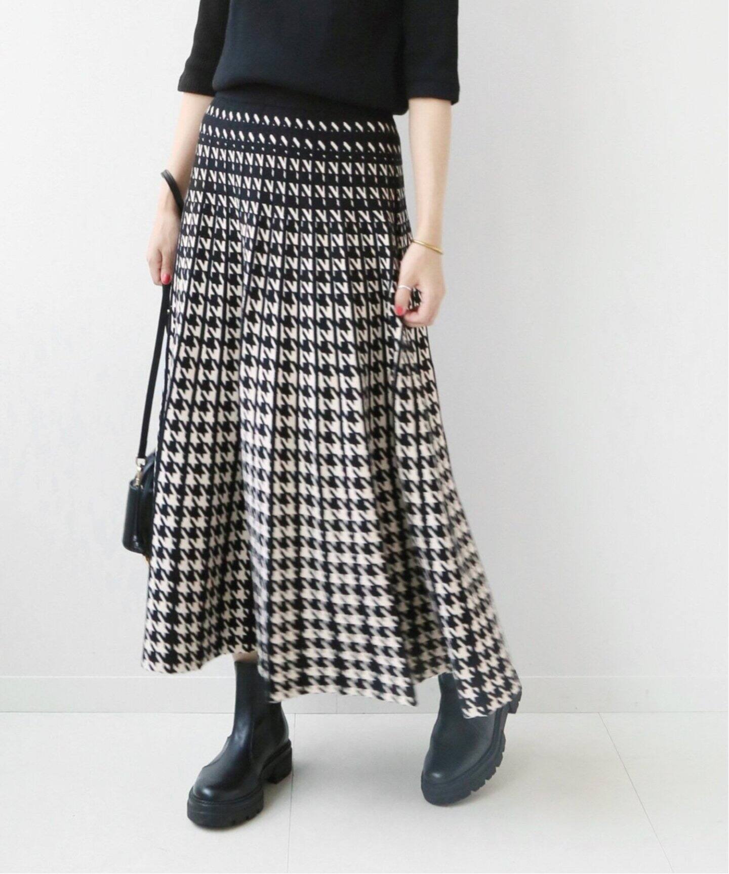 追加5》【TORRAZZO DONNA】リバーシブルジャガードスカート  