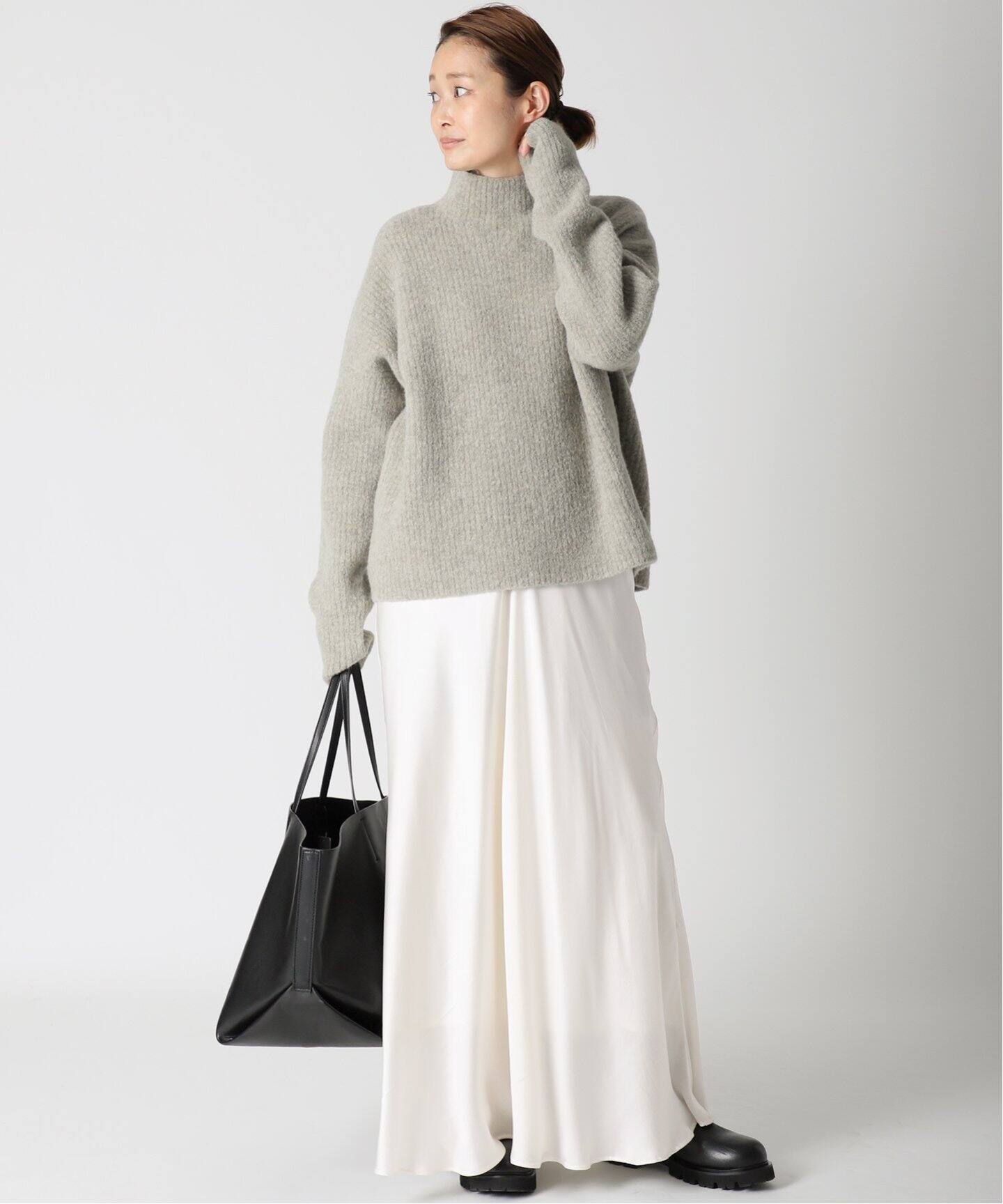 追加シルクサテンスカート（ロング・マキシ丈スカート）｜Deuxieme  