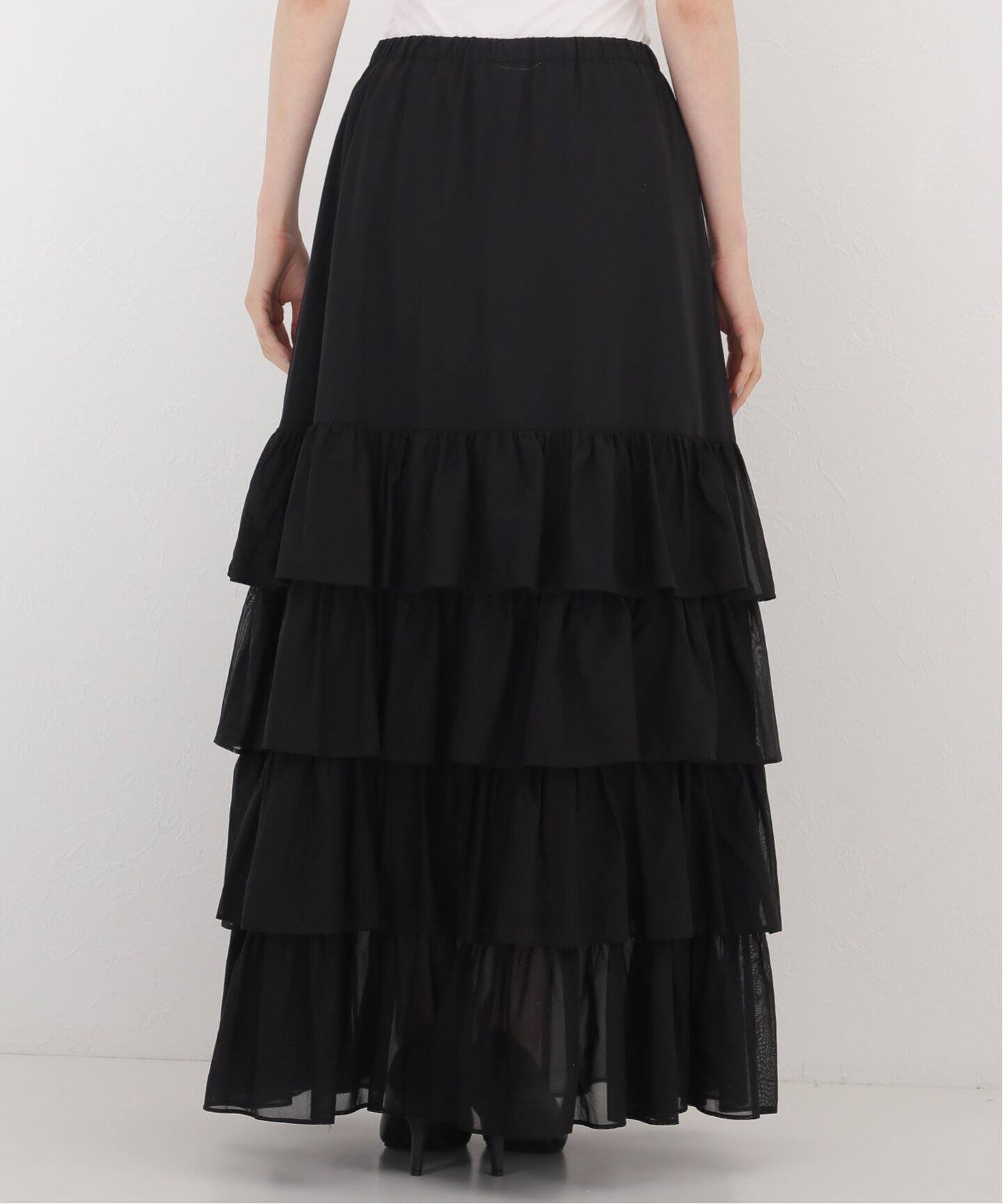 ミューズ ドゥーズィエムクラス 21SS EDEN タイトスカート ロング 黒  