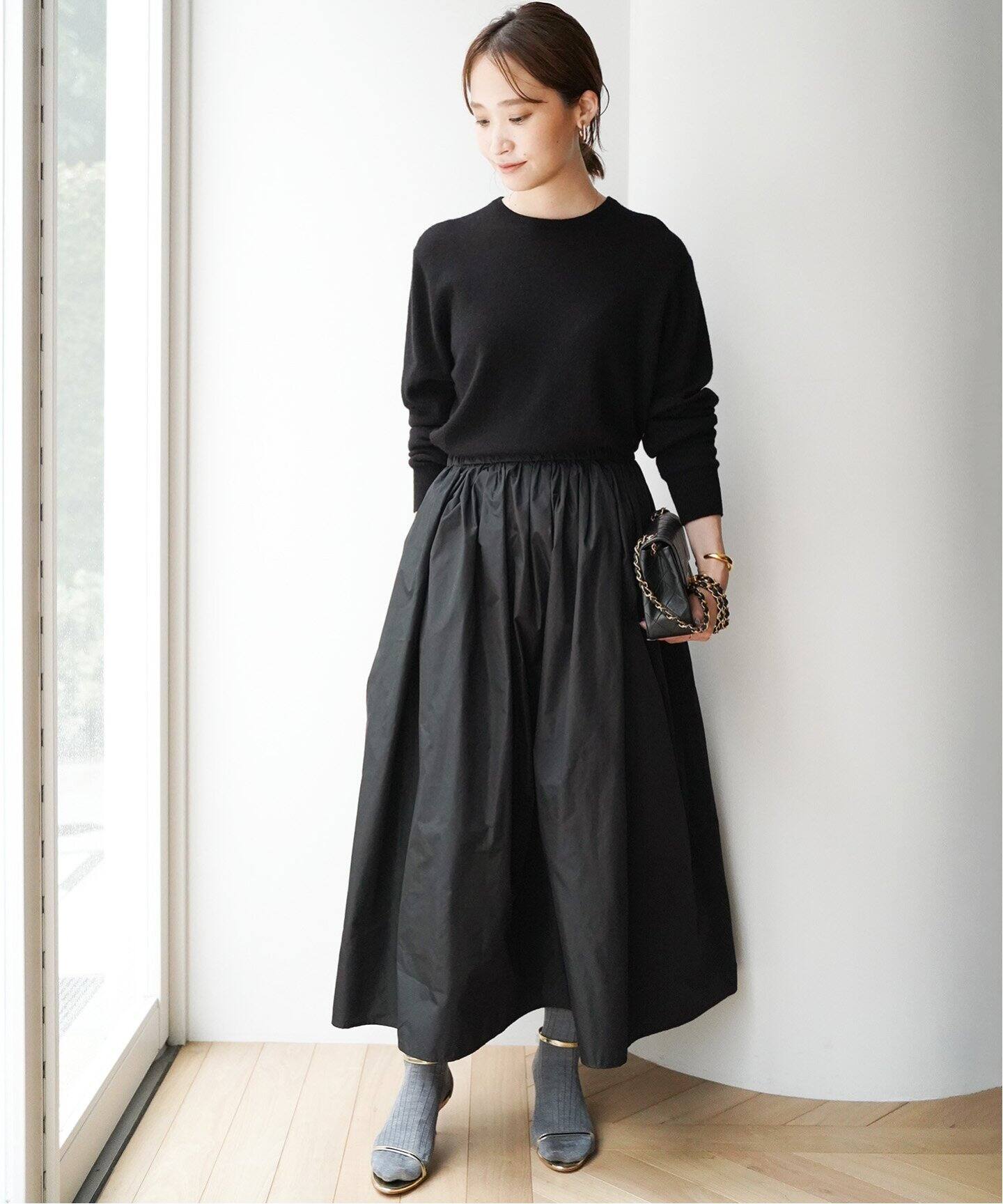 Deuxieme Classe Dramatic Gather スカート ロングスカート