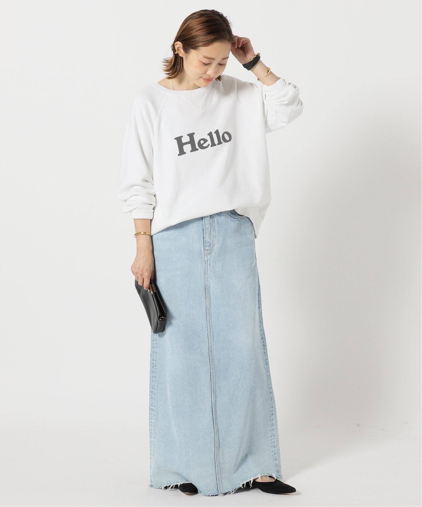 Denim スカート (BLUE)（ロング・マキシ丈スカート）｜Deuxieme Classe  