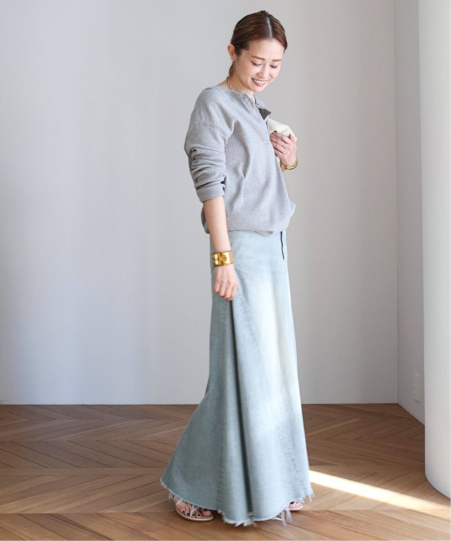 MADISONBLUE/マディソンブルー】5POCKET REMAKE ロングスカート  