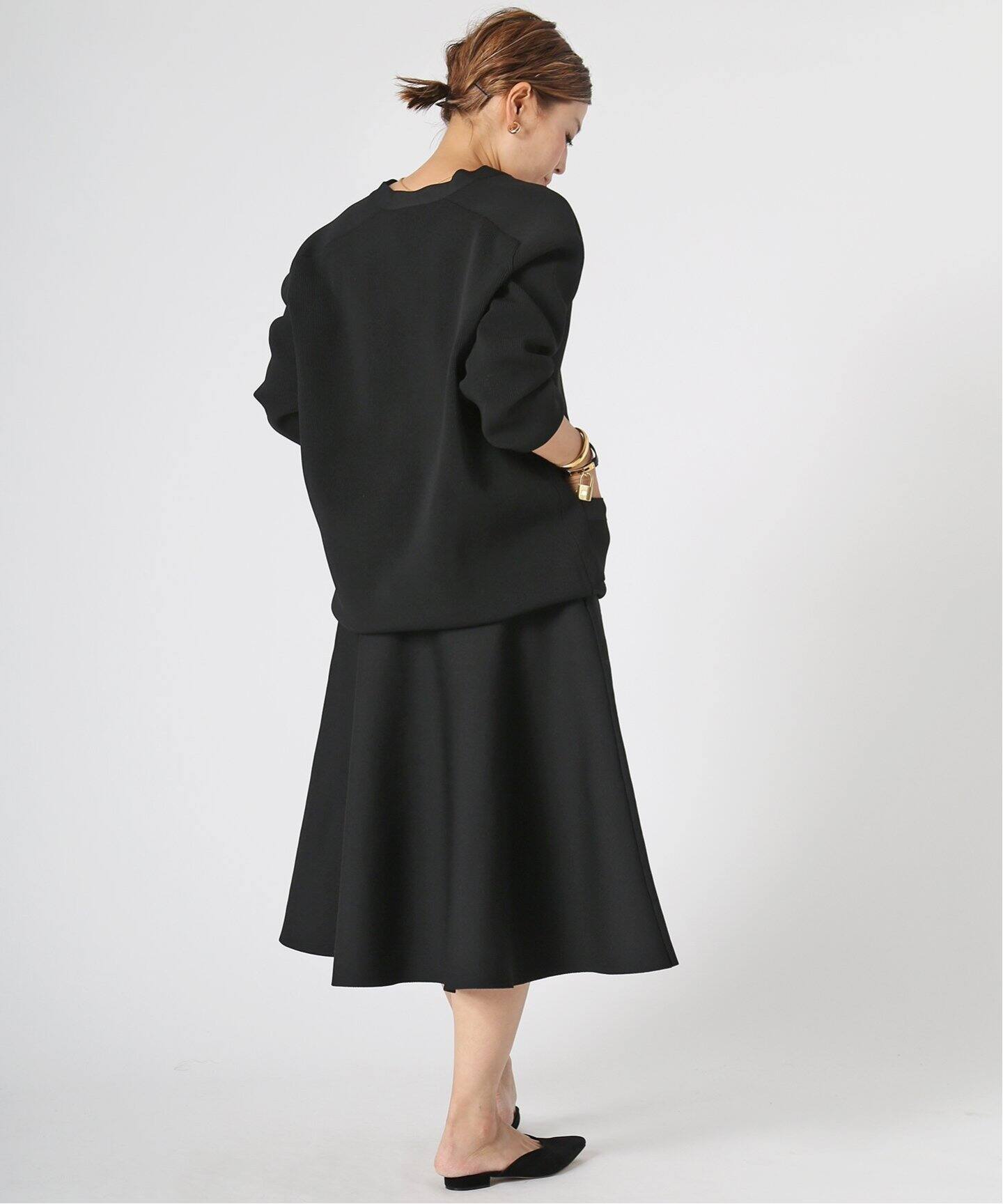 MADISONBLUE/マディソンブルー】 MI-MOLLET FLARE スカート（ひざ丈  