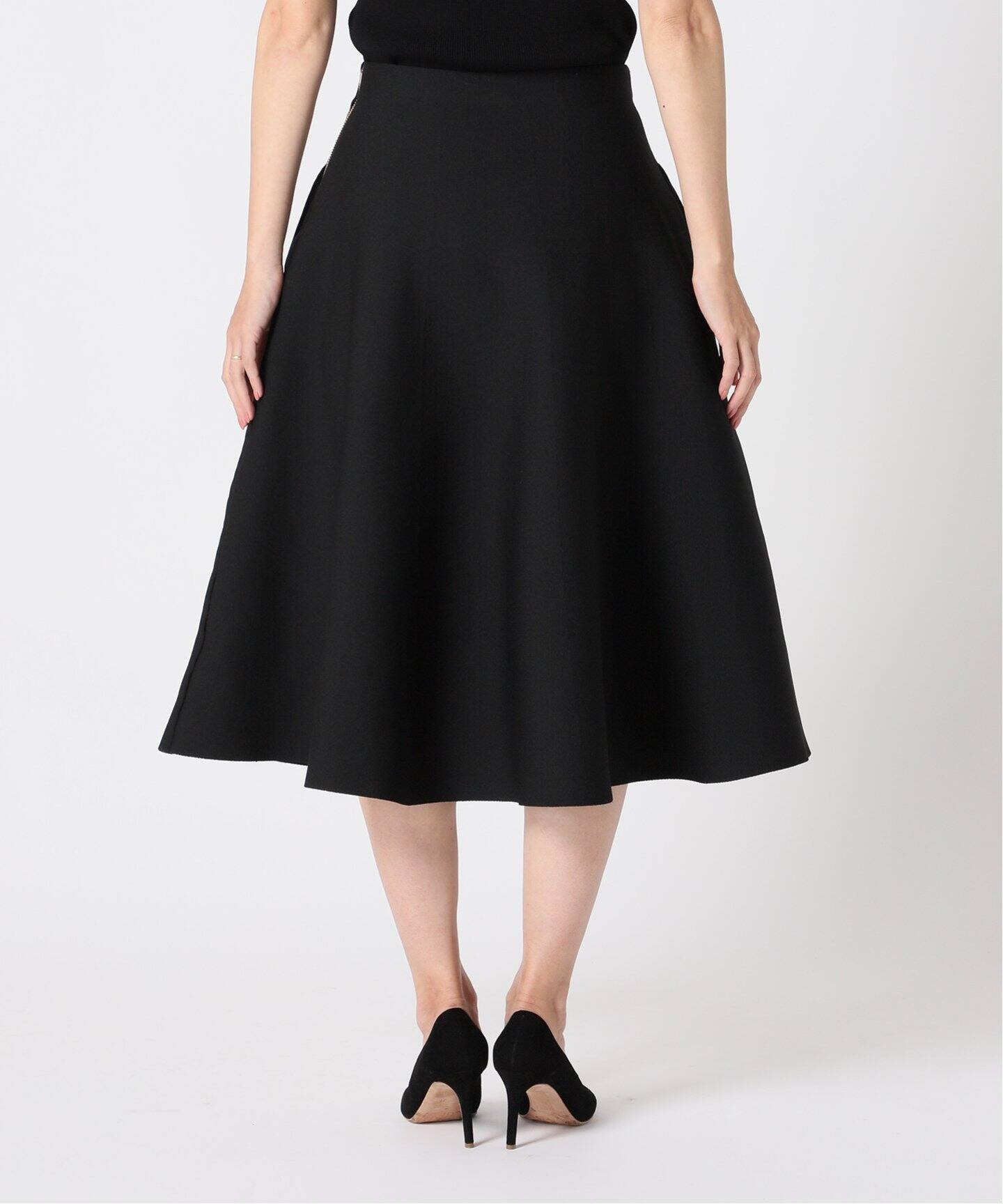 MADISONBLUE/マディソンブルー】 MI-MOLLET FLARE スカート（ひざ丈  