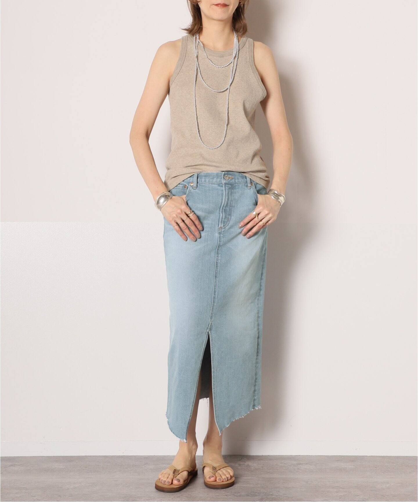 DENIM SLIT スカート（その他スカート）｜MUSE de Deuxieme Classe  