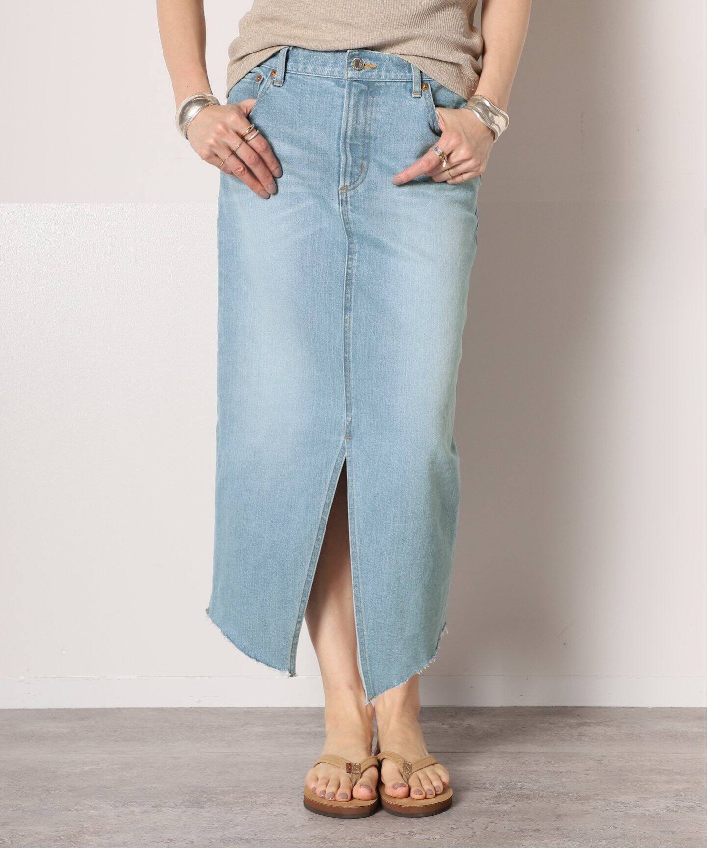 DENIM SLIT スカート（その他スカート）｜MUSE de Deuxieme Classe  