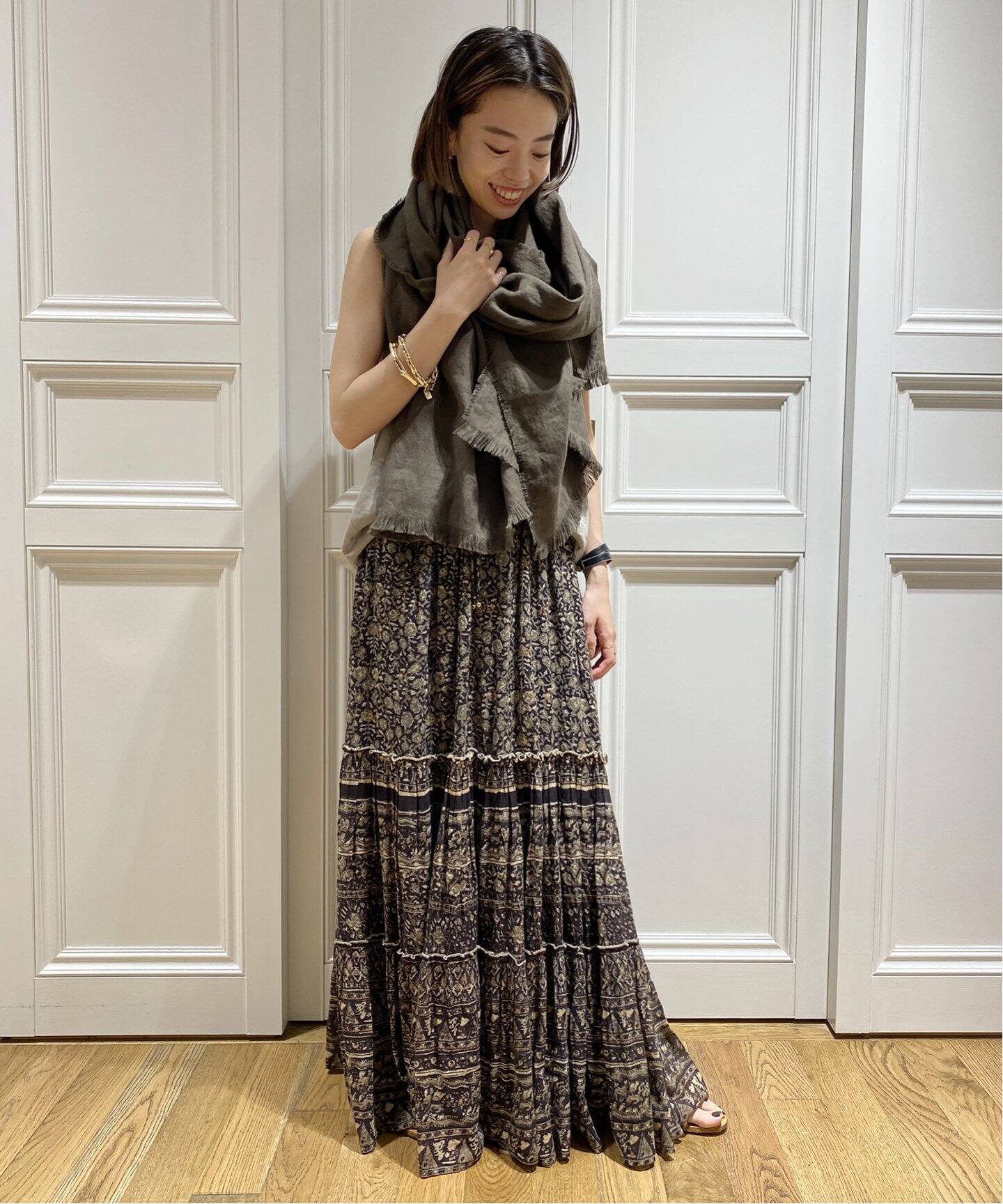 MUSE de deuxieme classe☆MABEプリントマキシスカート - フレアスカート 