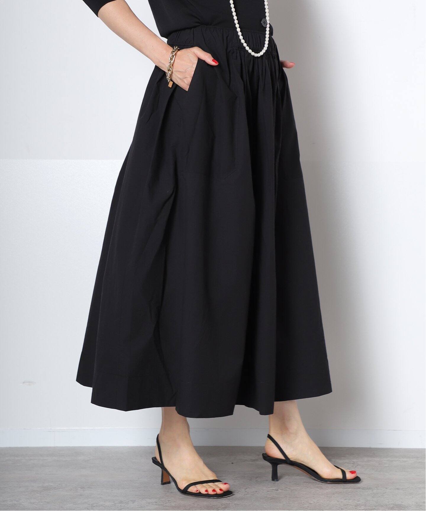 KALLMEYER/カルメイヤー】Patch Pocket スカート（ロング・マキシ丈  