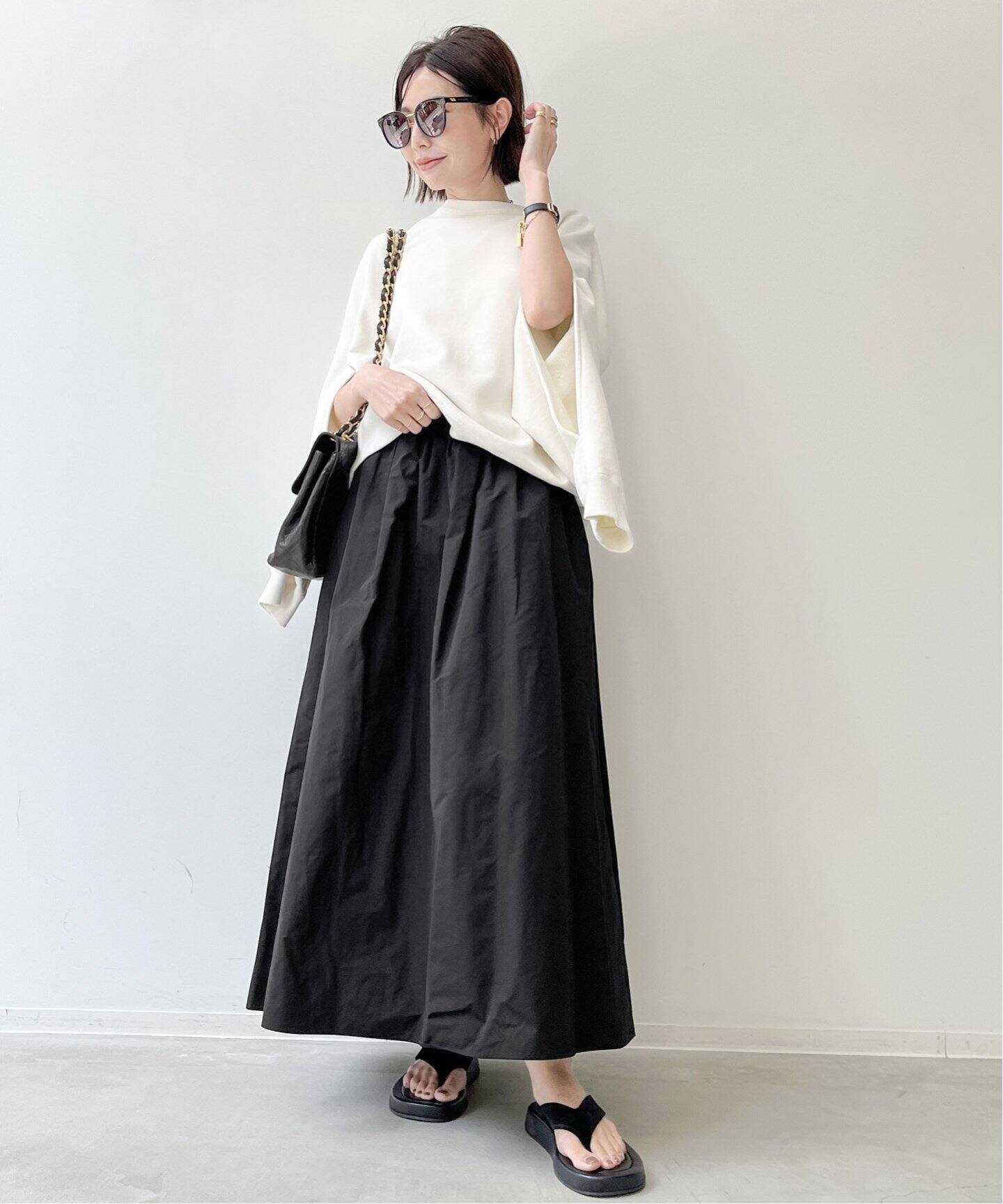 Grosgrain Volume Skirt（ロング・マキシ丈スカート）｜L 