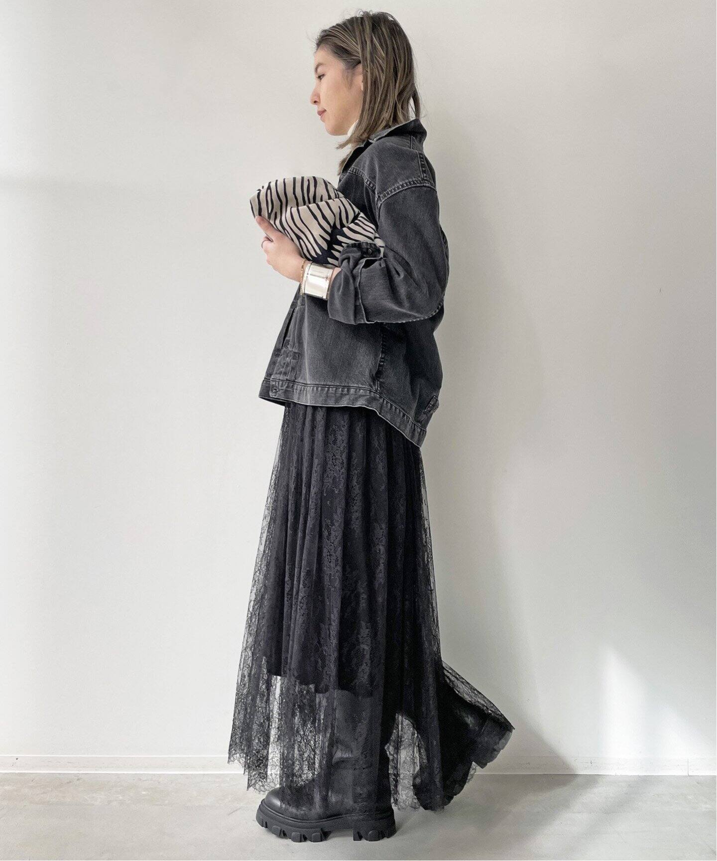 Lace Skirt（ロング・マキシ丈スカート）｜L 