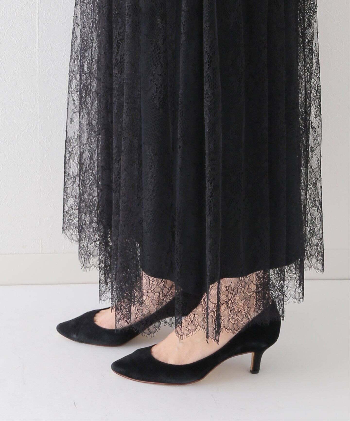 Lace Skirt（ロング・マキシ丈スカート）｜L 