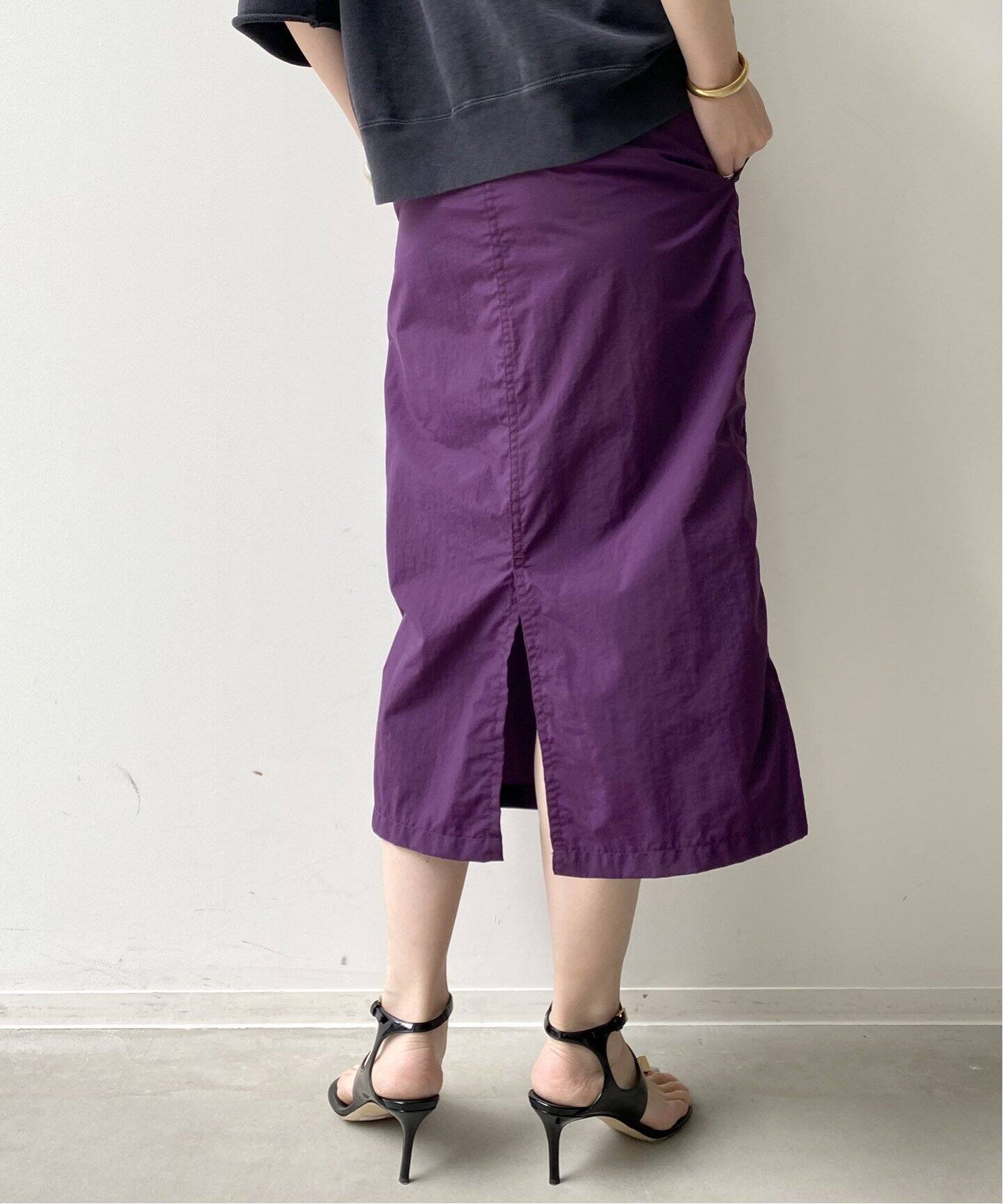 Americana/アメリカーナ】Nylon Tight Skirt（ロング・マキシ丈  