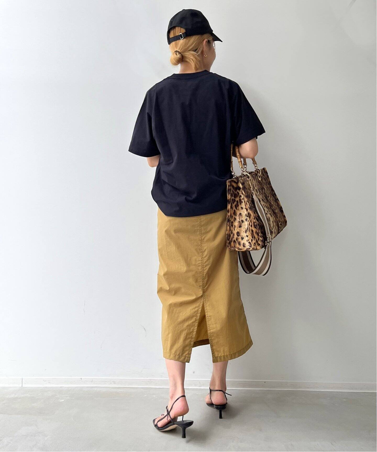 Americana/アメリカーナ】Nylon Tight Skirt（ロング・マキシ丈  