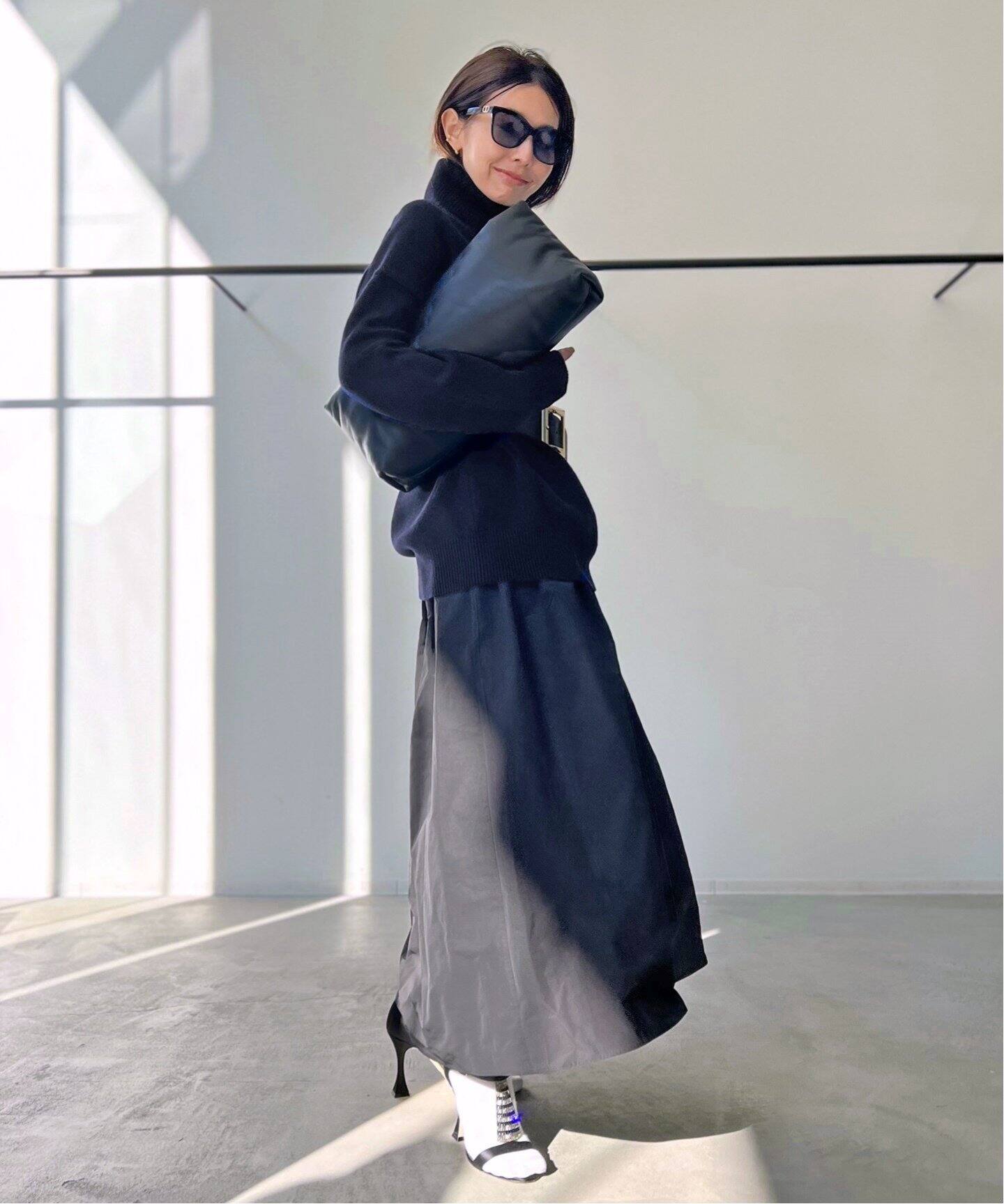 Grosgrain Volume Skirt（ロング・マキシ丈スカート）｜L 