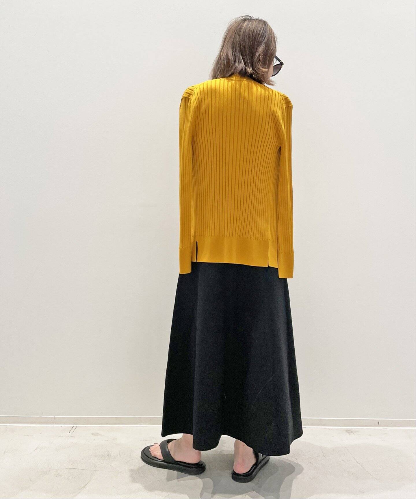 Knit Flare Skirt（ロング・マキシ丈スカート）｜L 