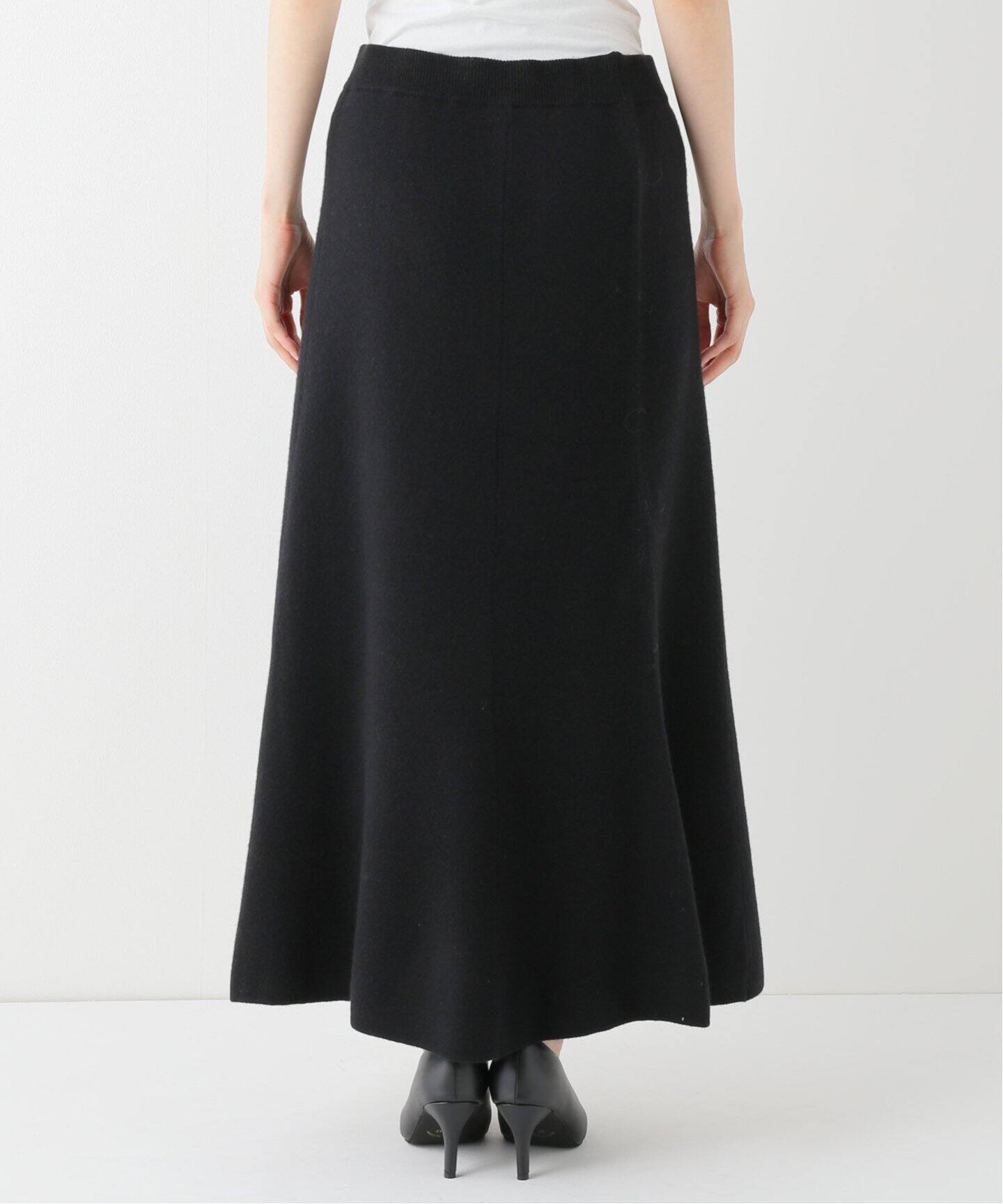 Knit Flare Skirt（ロング・マキシ丈スカート）｜L 