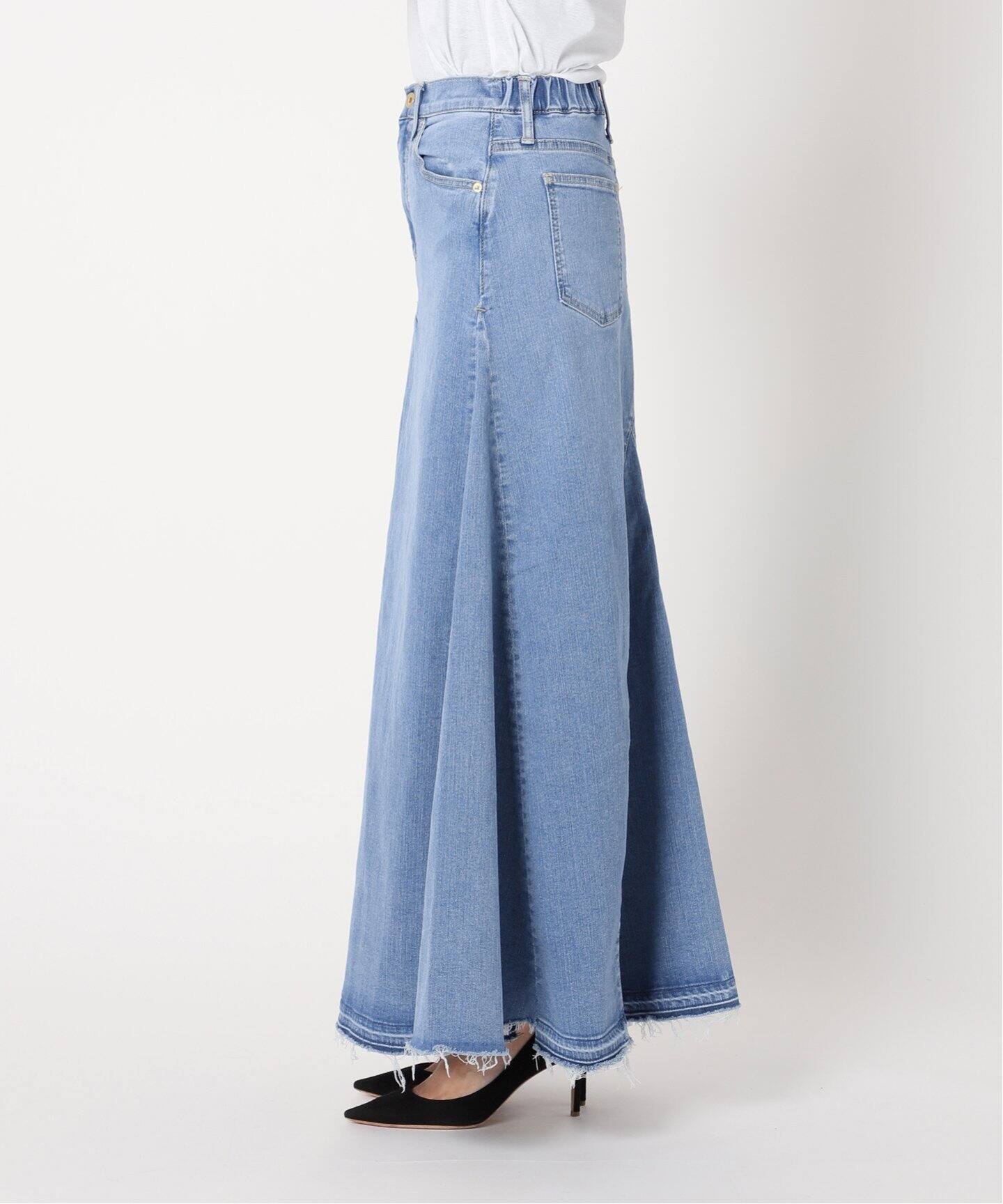 GOOD GRIEF!/グッドグリーフ】DENIM VOLUME FLARE SKIRT（ロング 