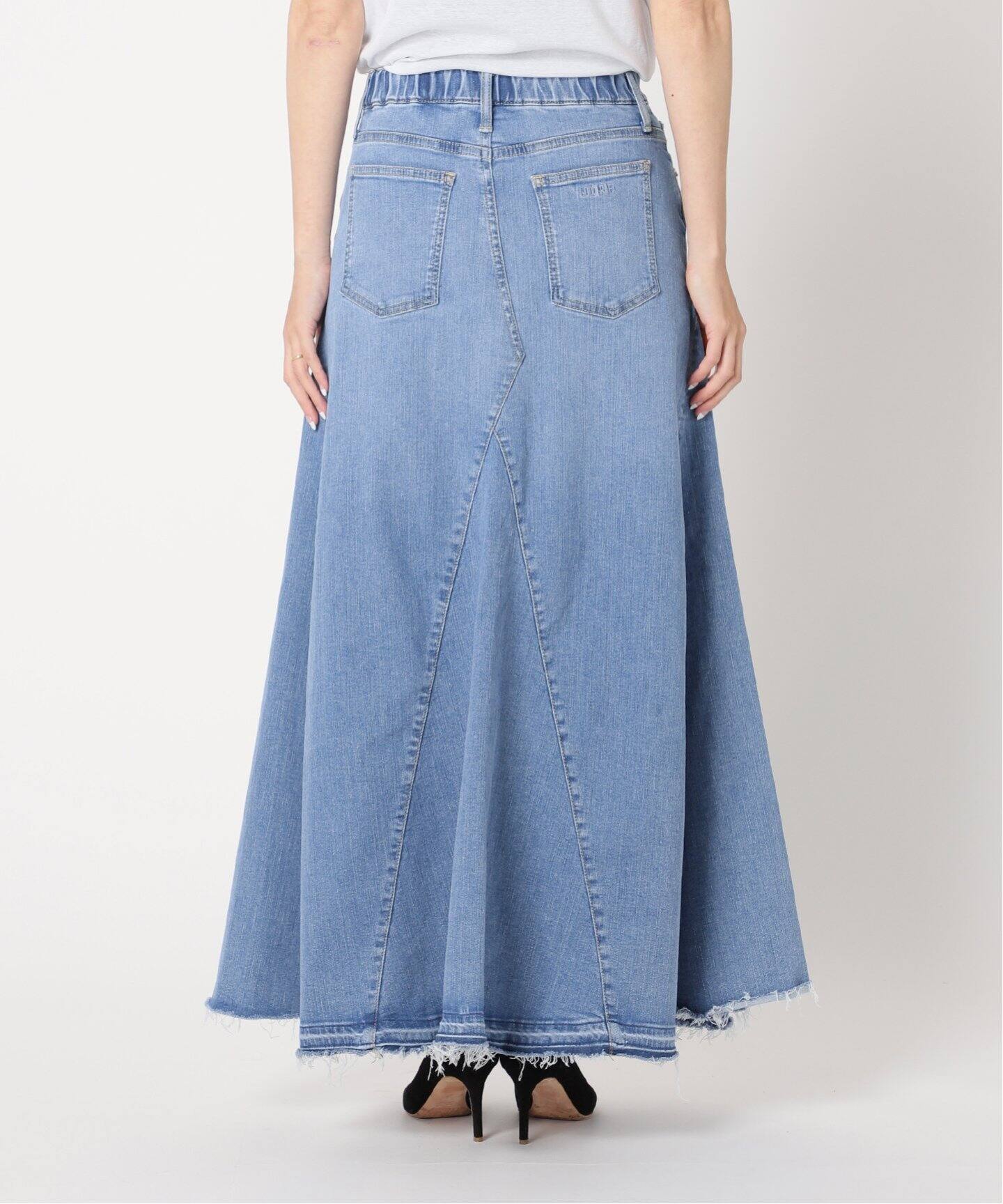 GOOD GRIEF!/グッドグリーフ】DENIM VOLUME FLARE SKIRT（ロング  