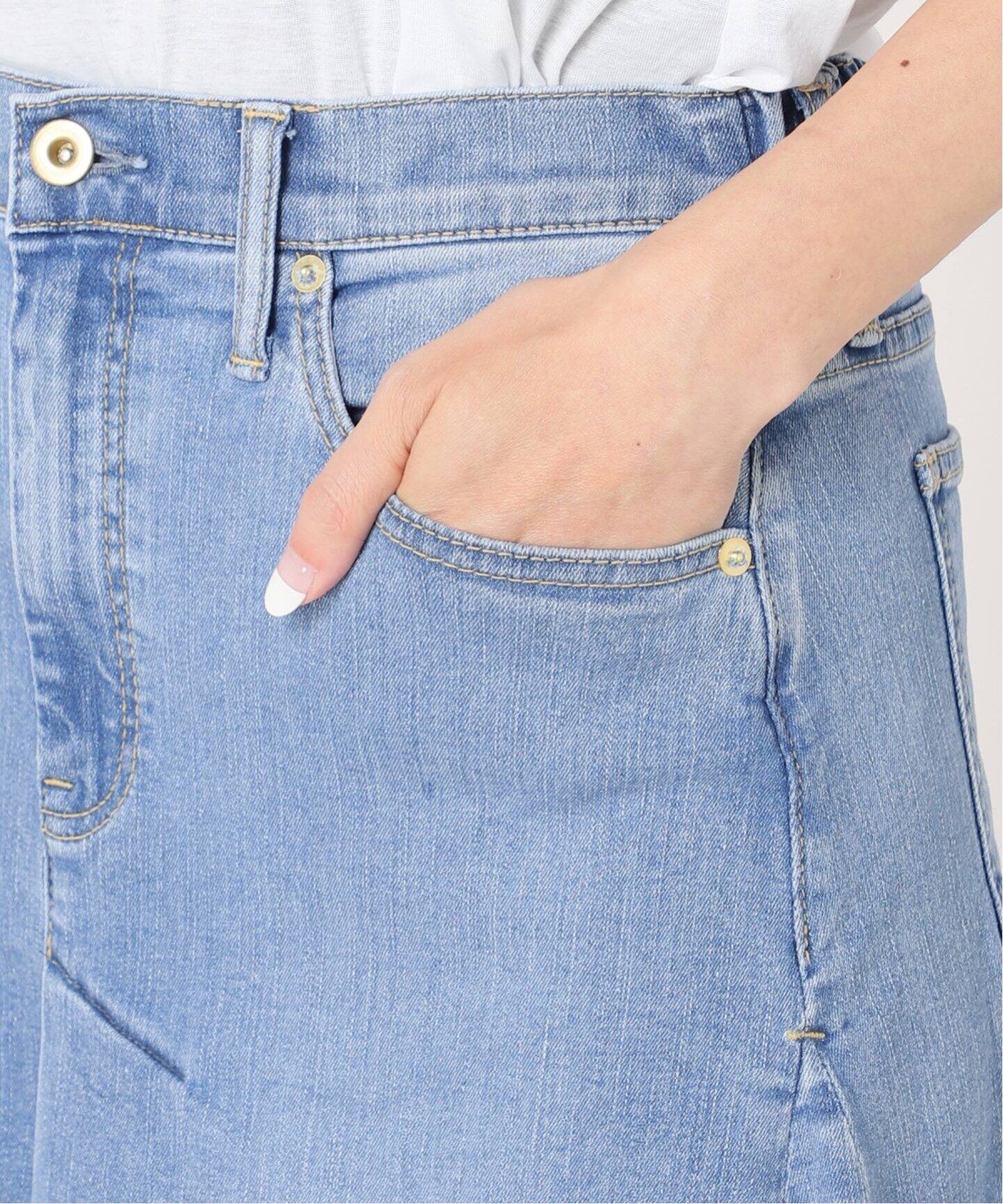 GOOD GRIEF!/グッドグリーフ】DENIM VOLUME FLARE SKIRT（ロング  