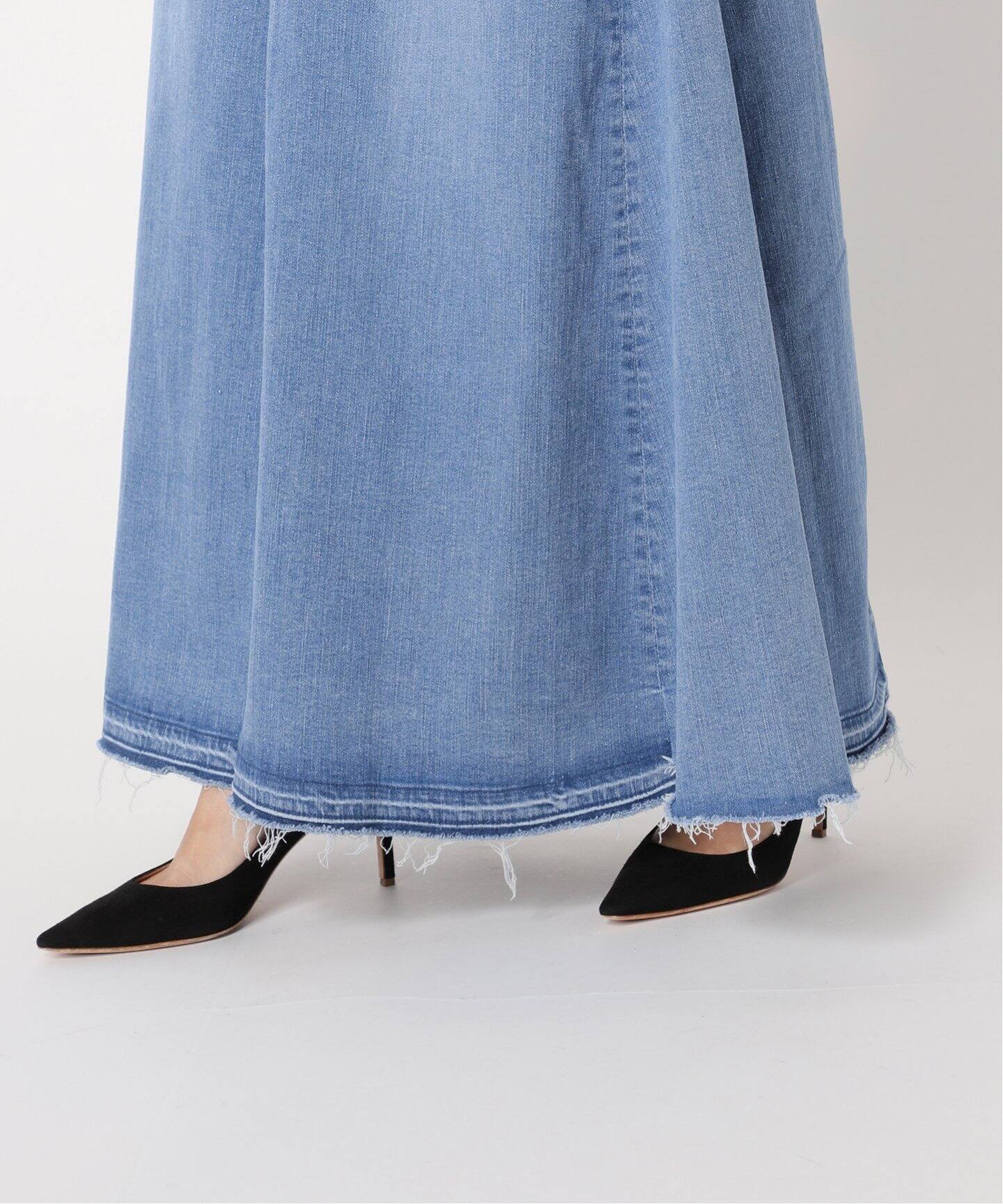 GOOD GRIEF!/グッドグリーフ】DENIM VOLUME FLARE SKIRT（ロング  