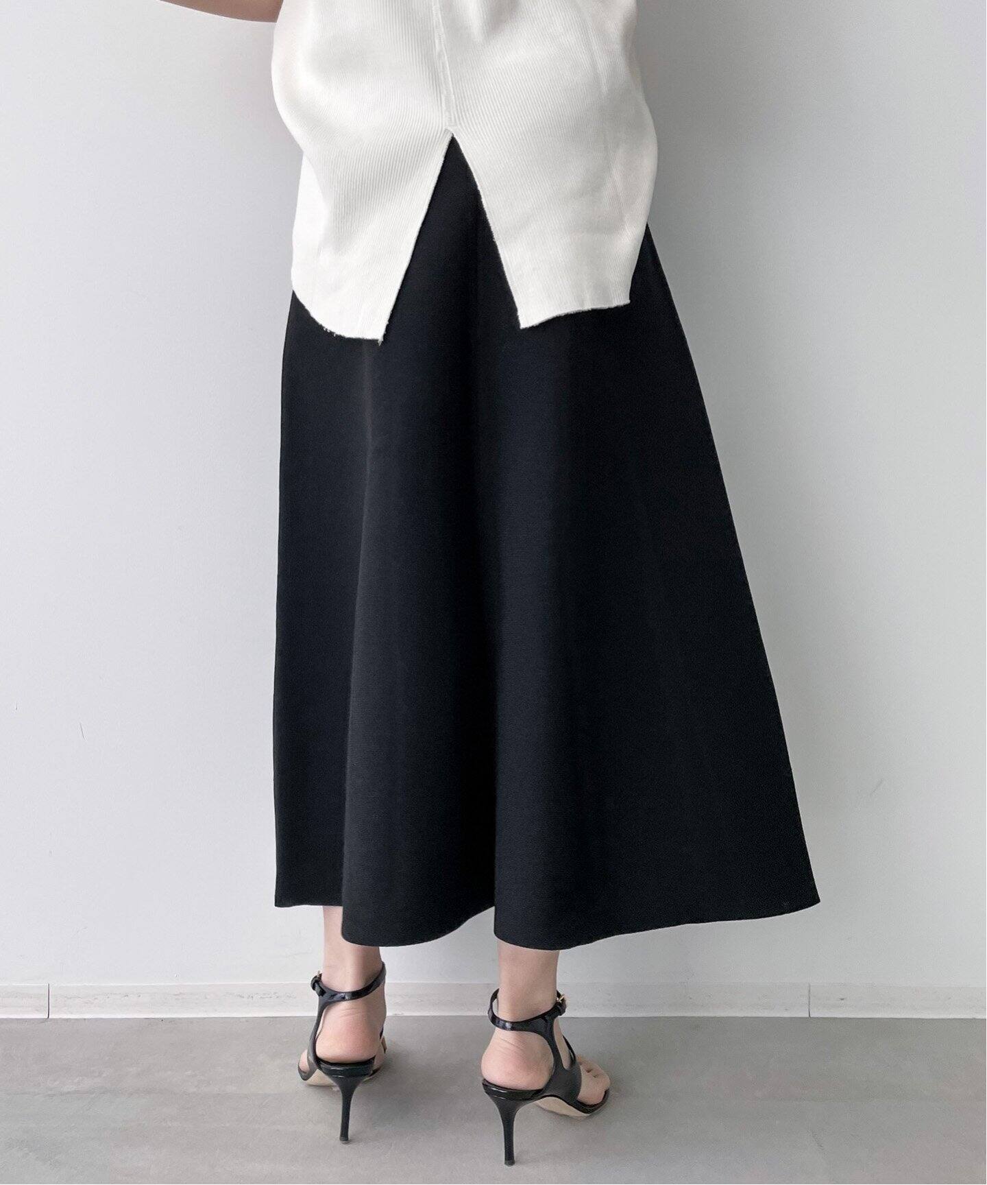 Knit Flare Skirt（ロング・マキシ丈スカート）｜L 