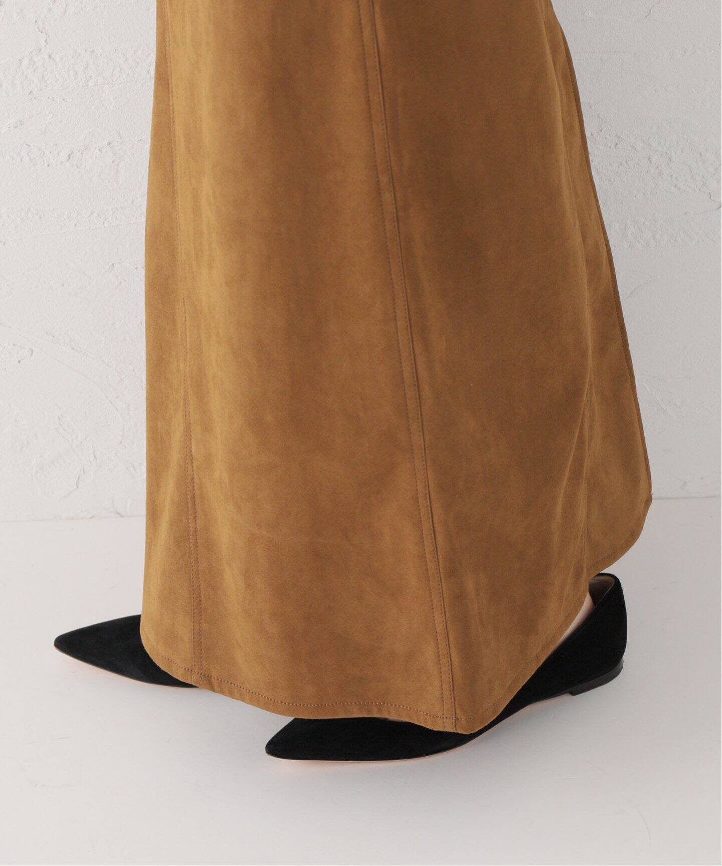 Artificial Leather Maxi Skirt（ロング・マキシ丈スカート）｜L  