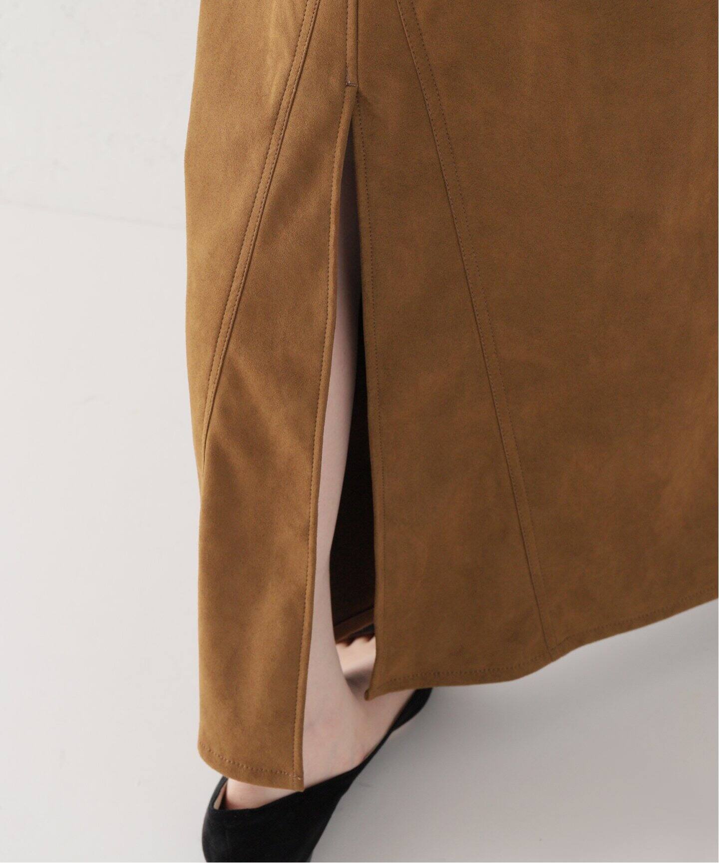 Artificial Leather Maxi Skirt（ロング・マキシ丈スカート）｜L  