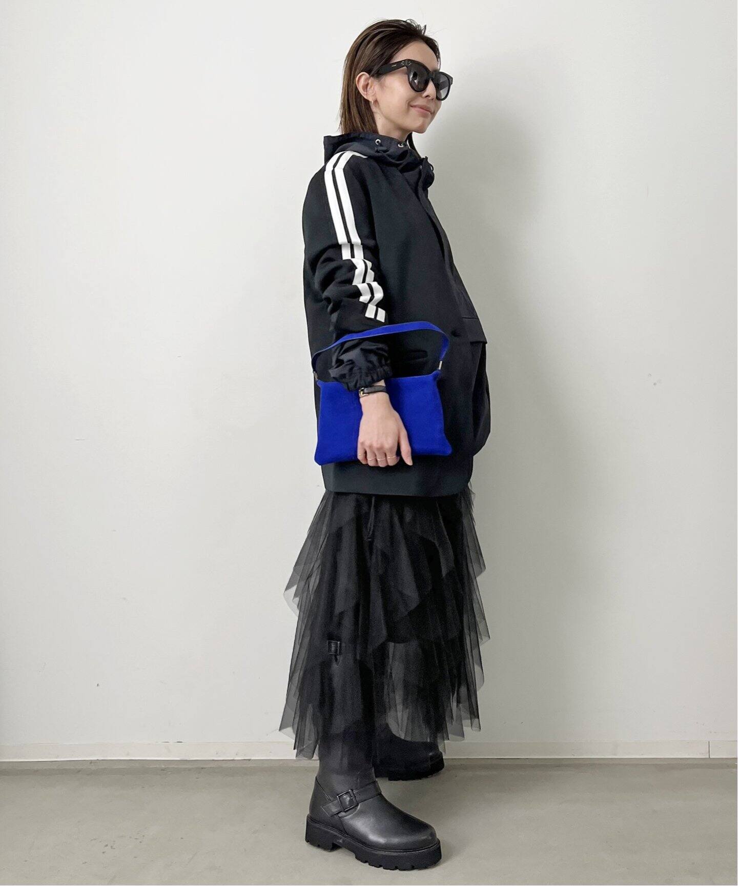 Tulle Drape Skirt（ロング・マキシ丈スカート）｜L 