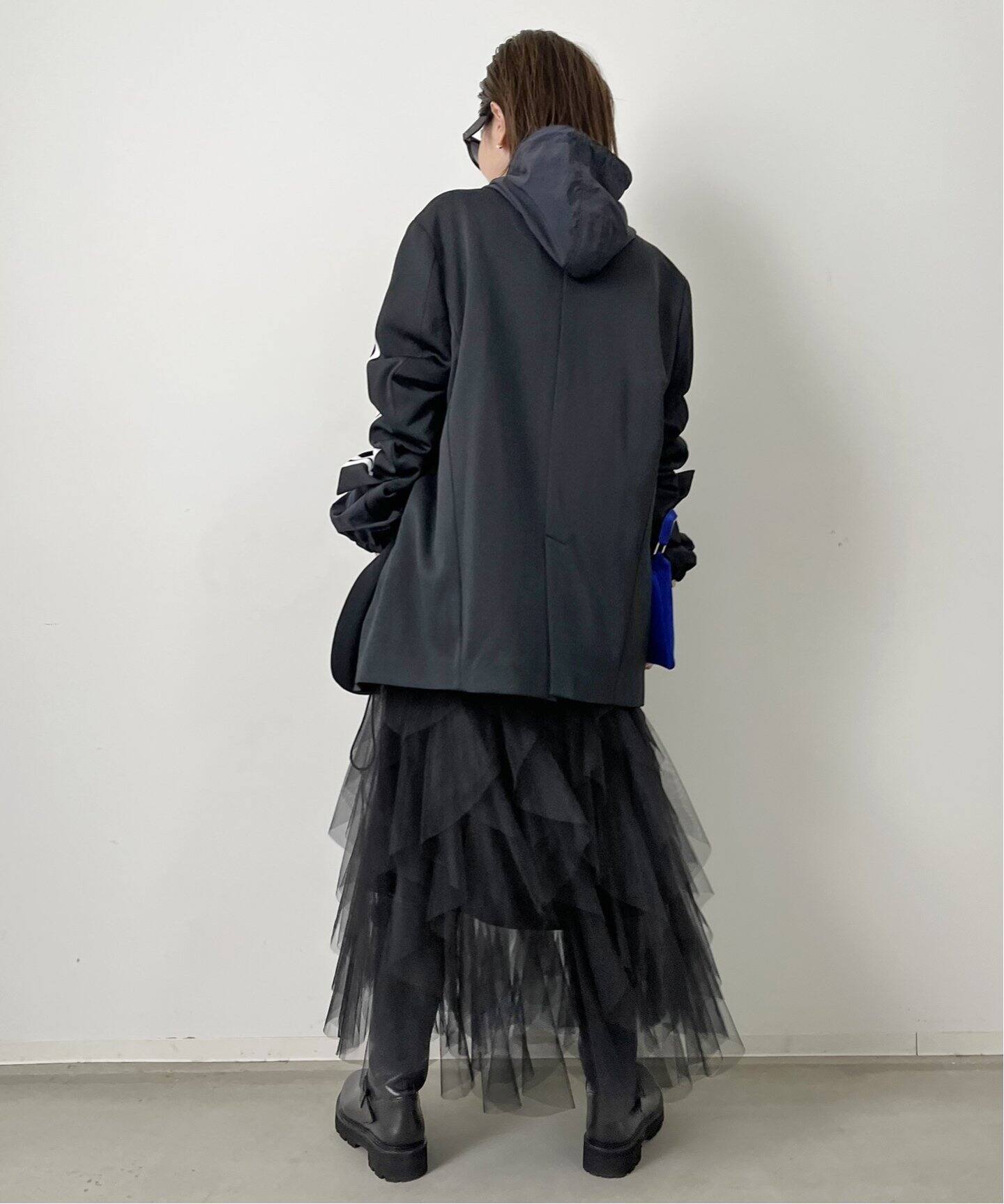 Tulle Drape Skirt（ロング・マキシ丈スカート）｜L 