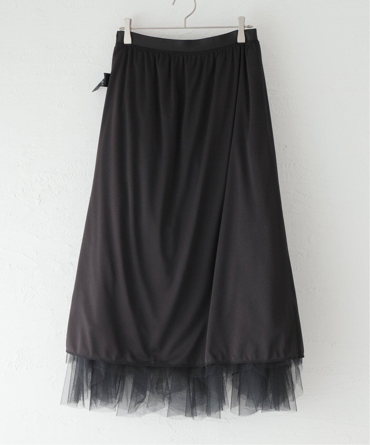 Tulle Drape Skirt（ロング・マキシ丈スカート）｜L 