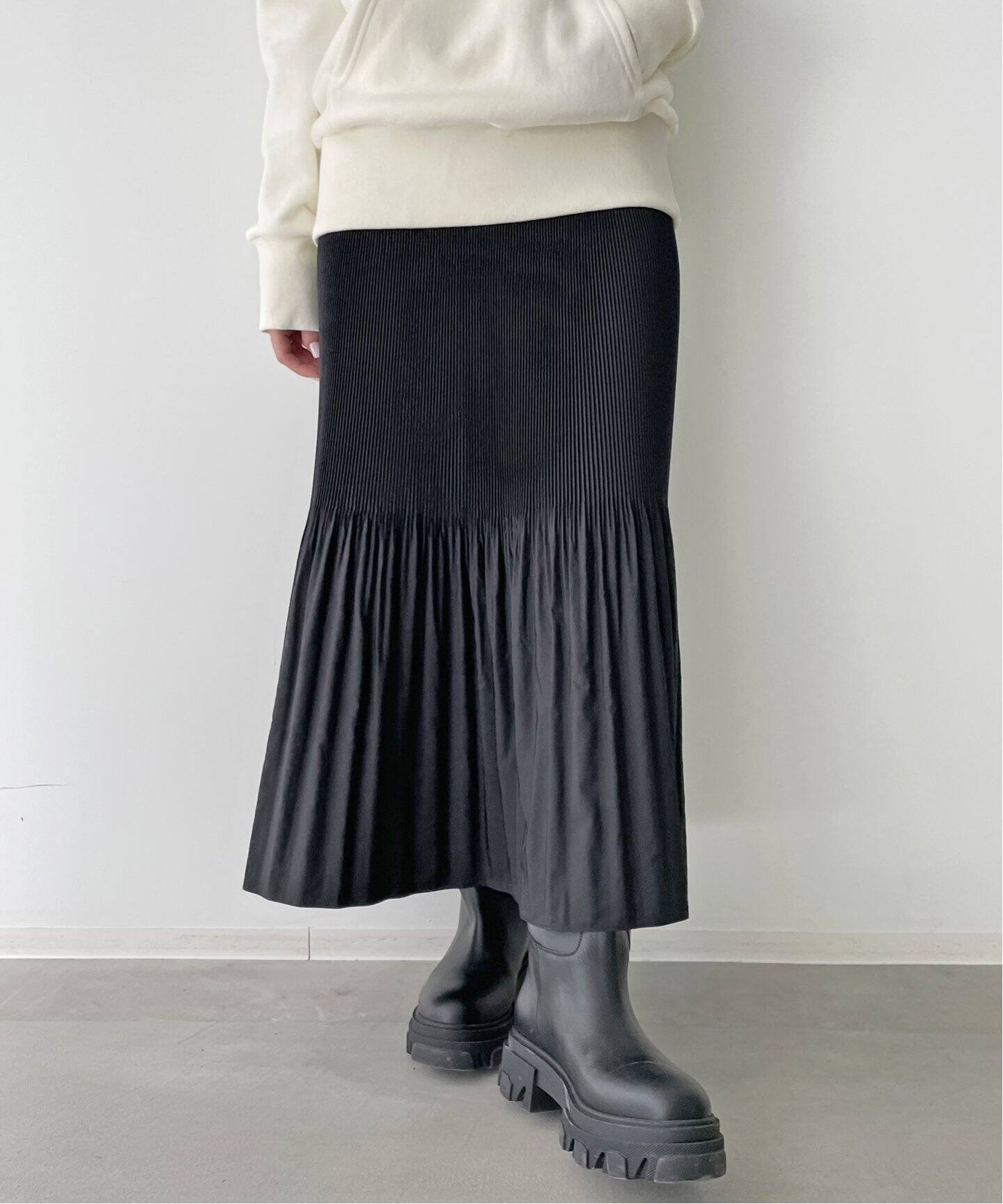 KALLMEYER/カルメイヤー】Pleats Skirt（ロング・マキシ丈スカート  