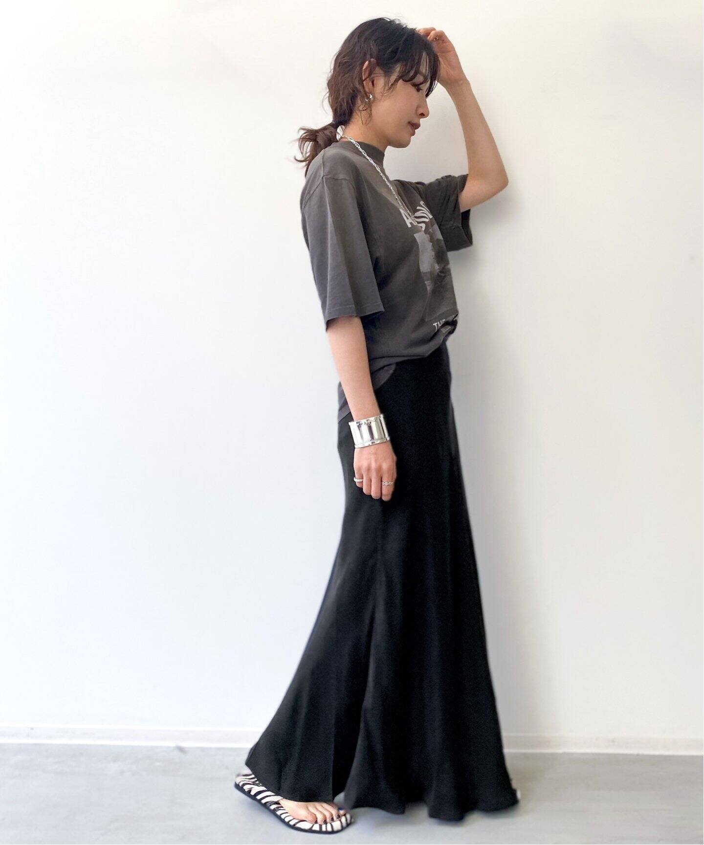 SHAINA MOTE/シャイナモート】FLARE SKIRT（ロング・マキシ丈スカート  