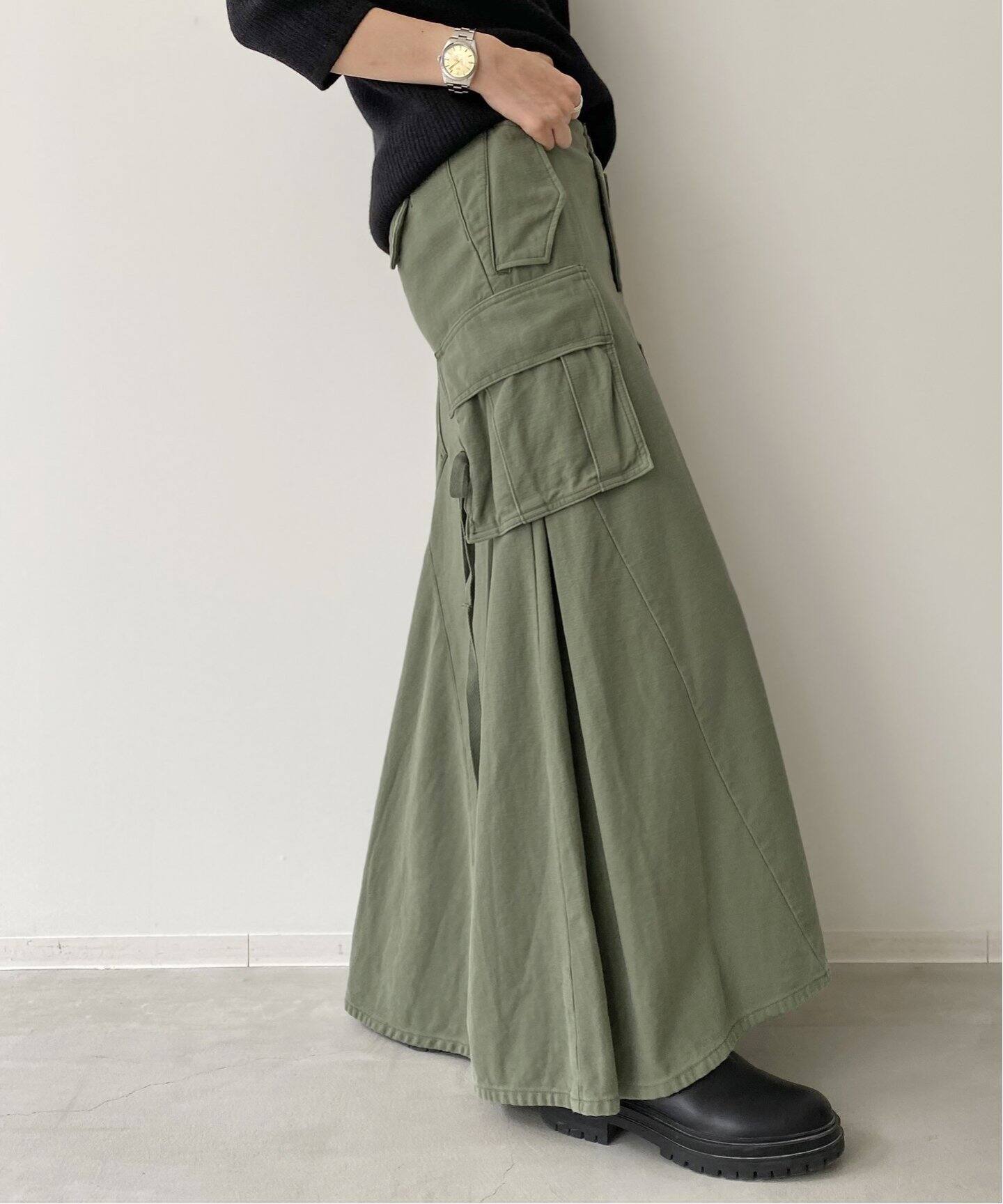 MADISONBLUE/マディソンブルー】CARGO LONG SKIRT REMAKE LBS（ロング 